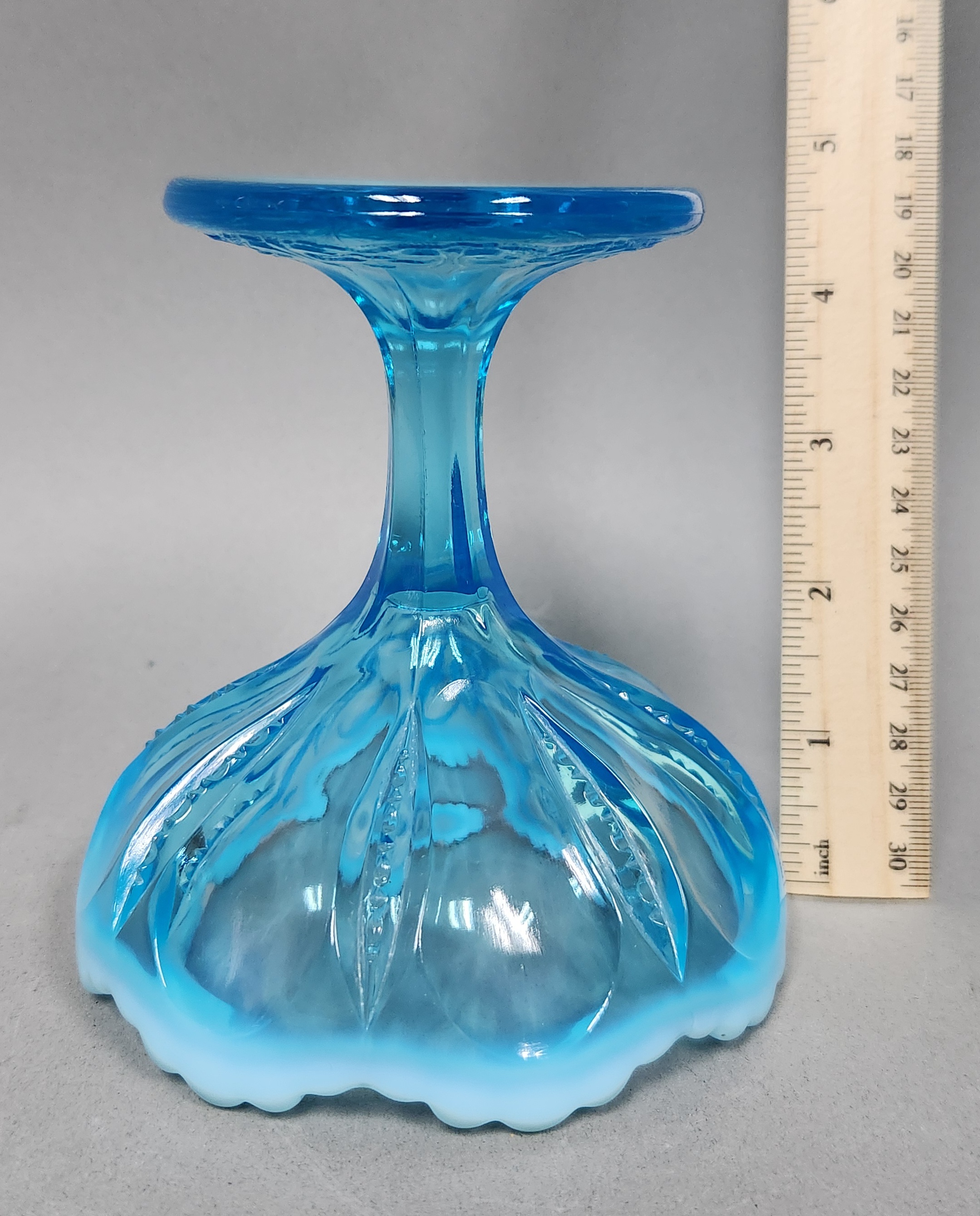 Trio of Fenton Blue Glass