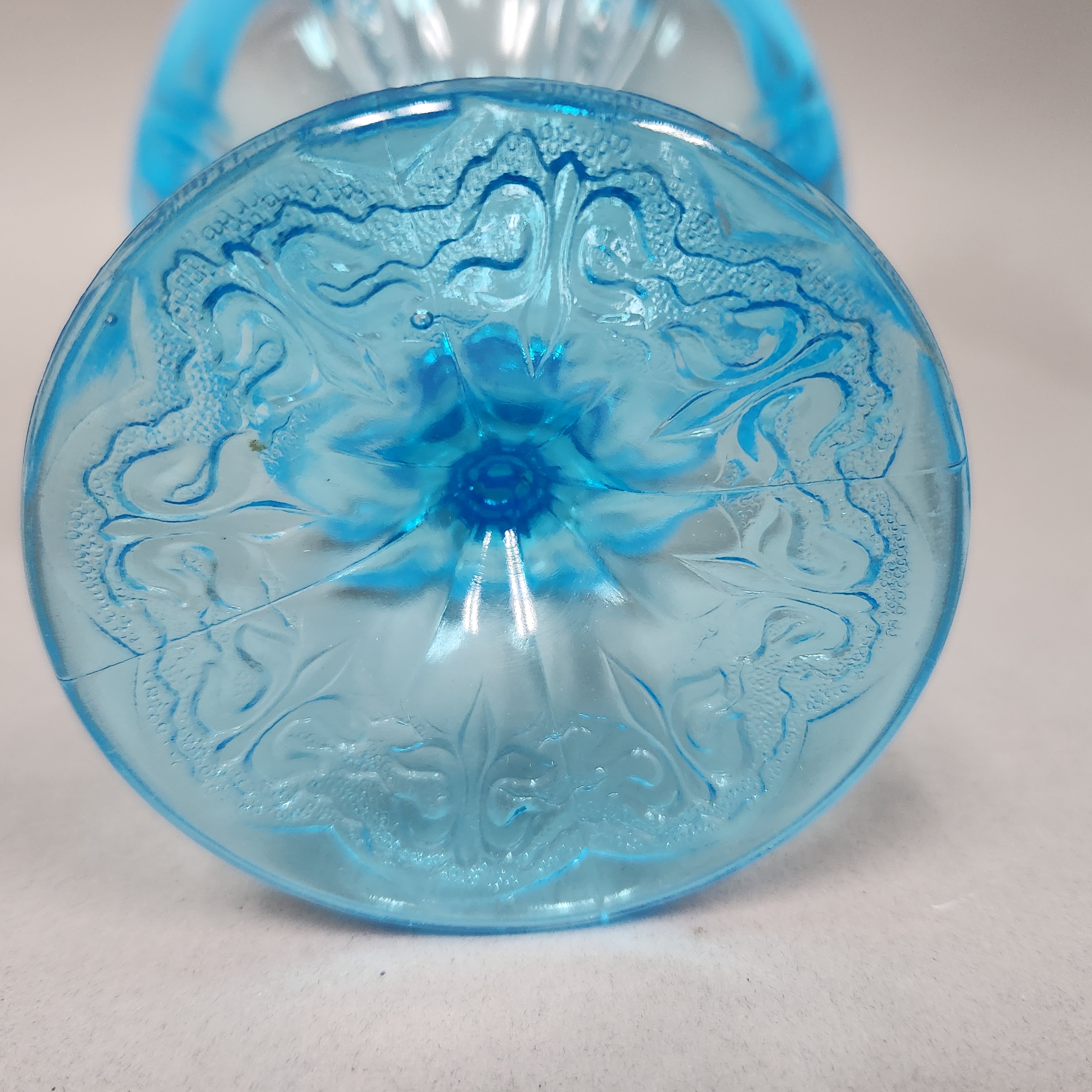 Trio of Fenton Blue Glass