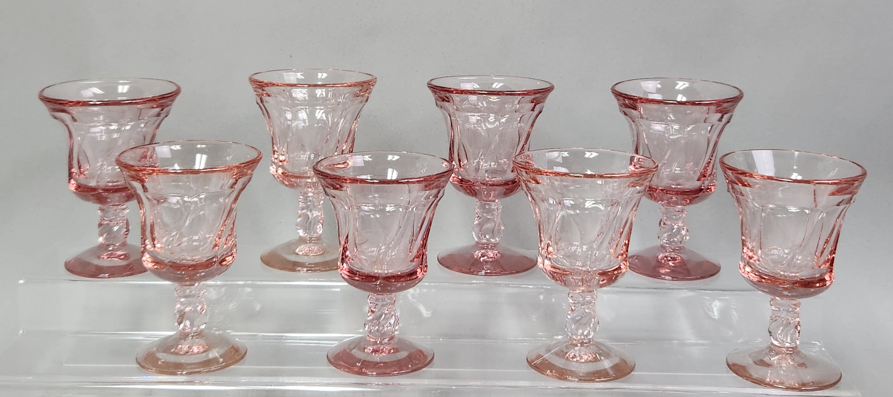 Fostoria Jamestown Pink Glasses