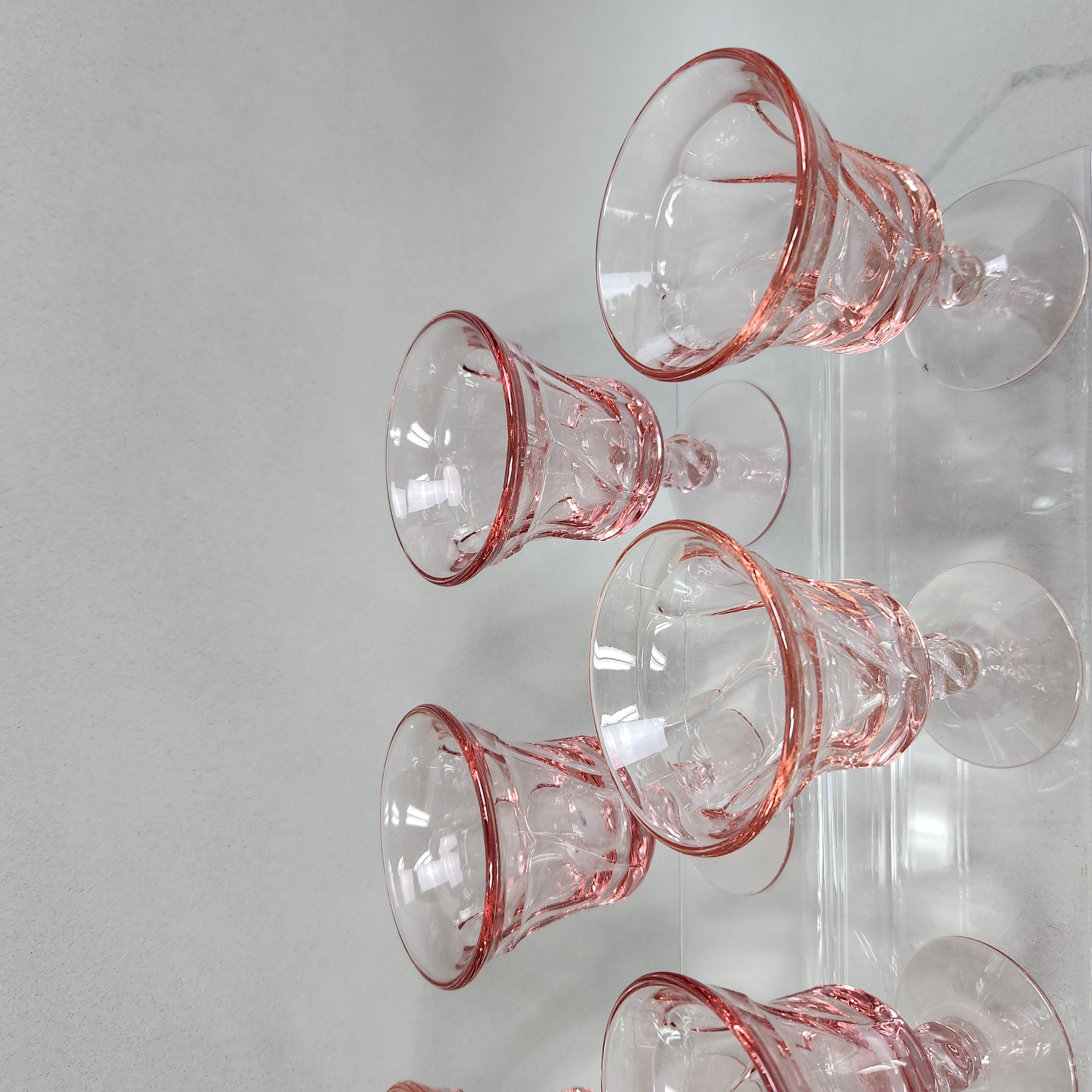 Fostoria Jamestown Pink Glasses