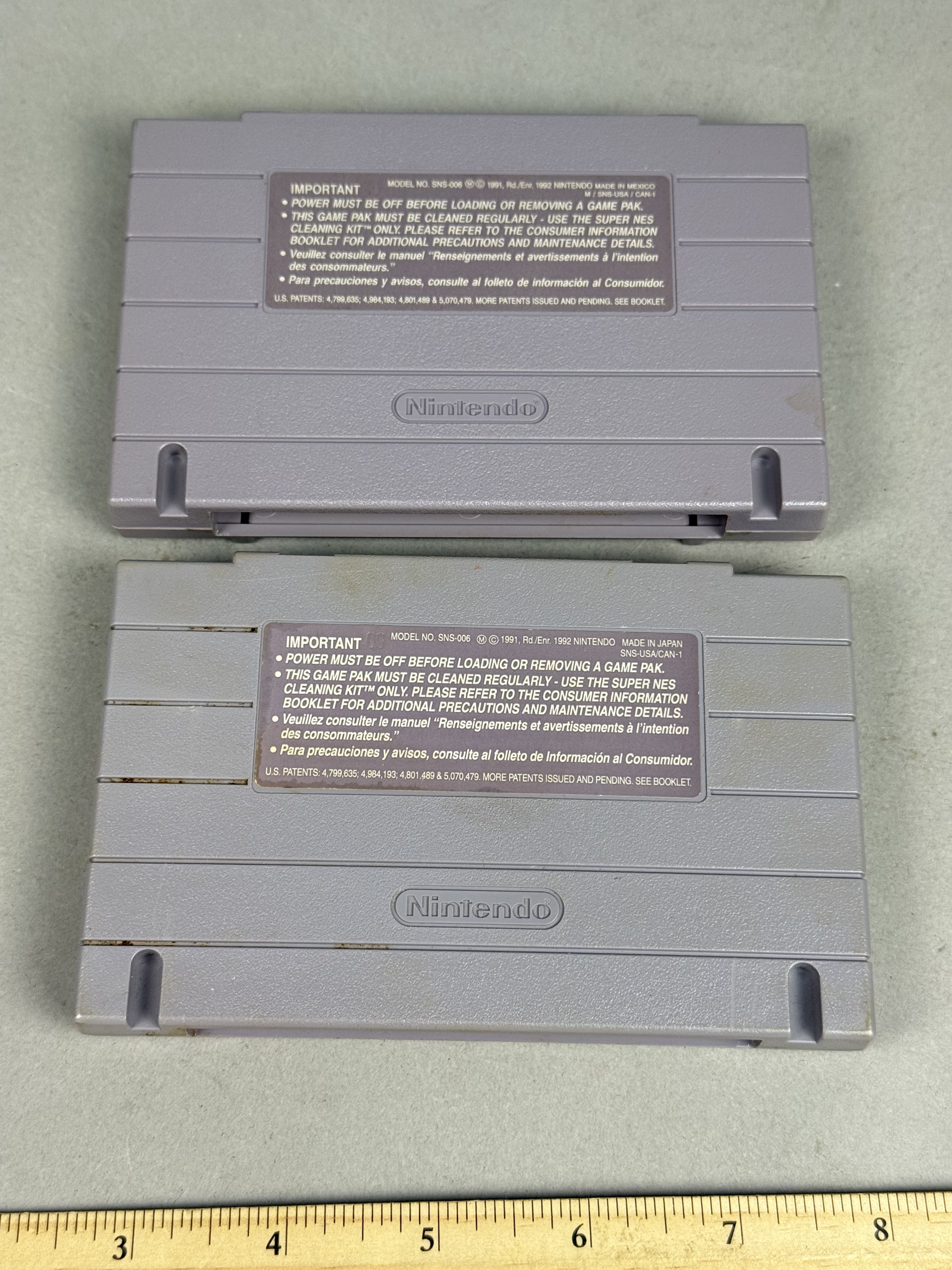 Super Nintendo SNES Tetris Attack & Cool Spot