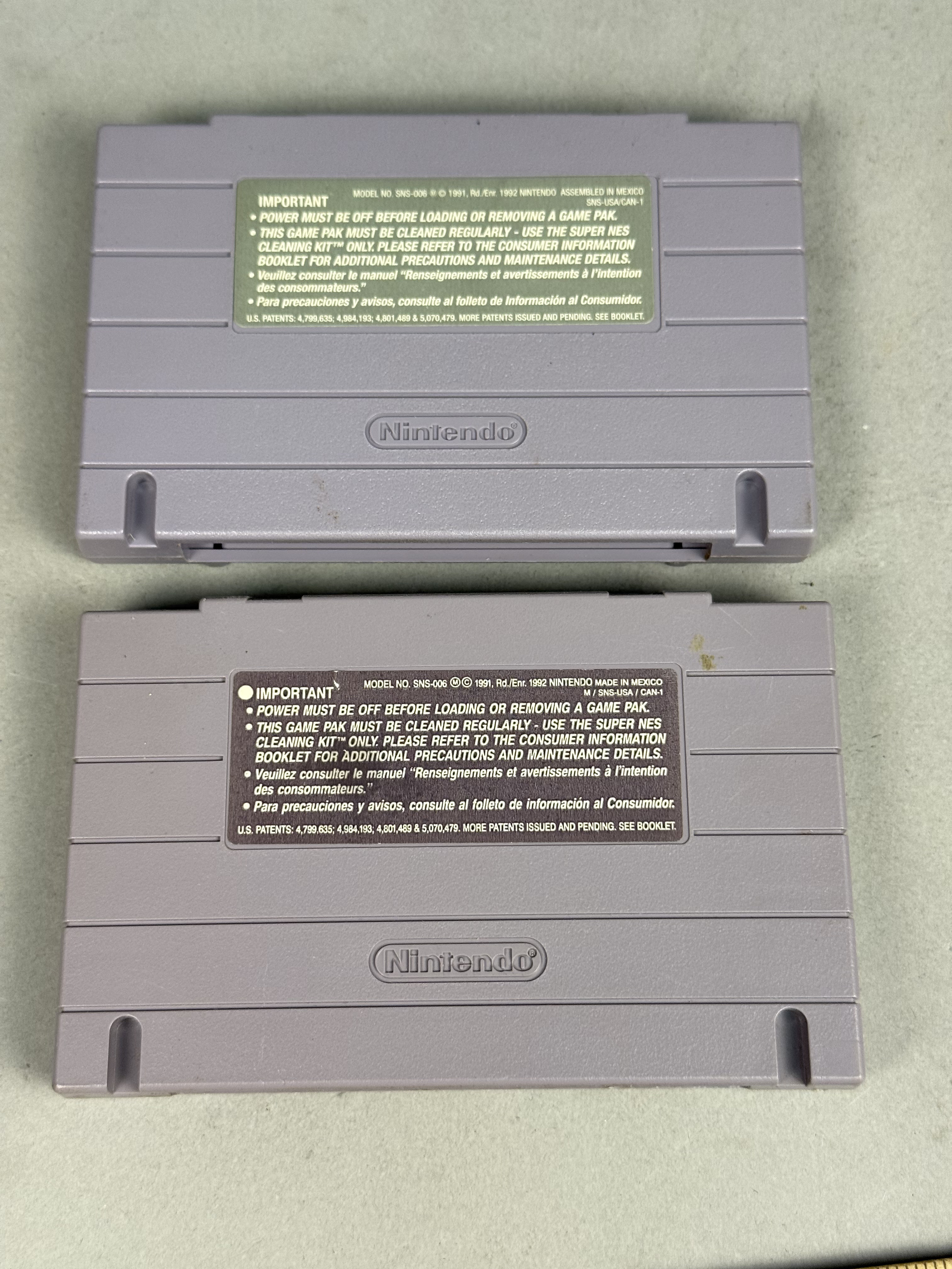Super Nintendo Donkey Kong 3 & Battletoads Double Dragon