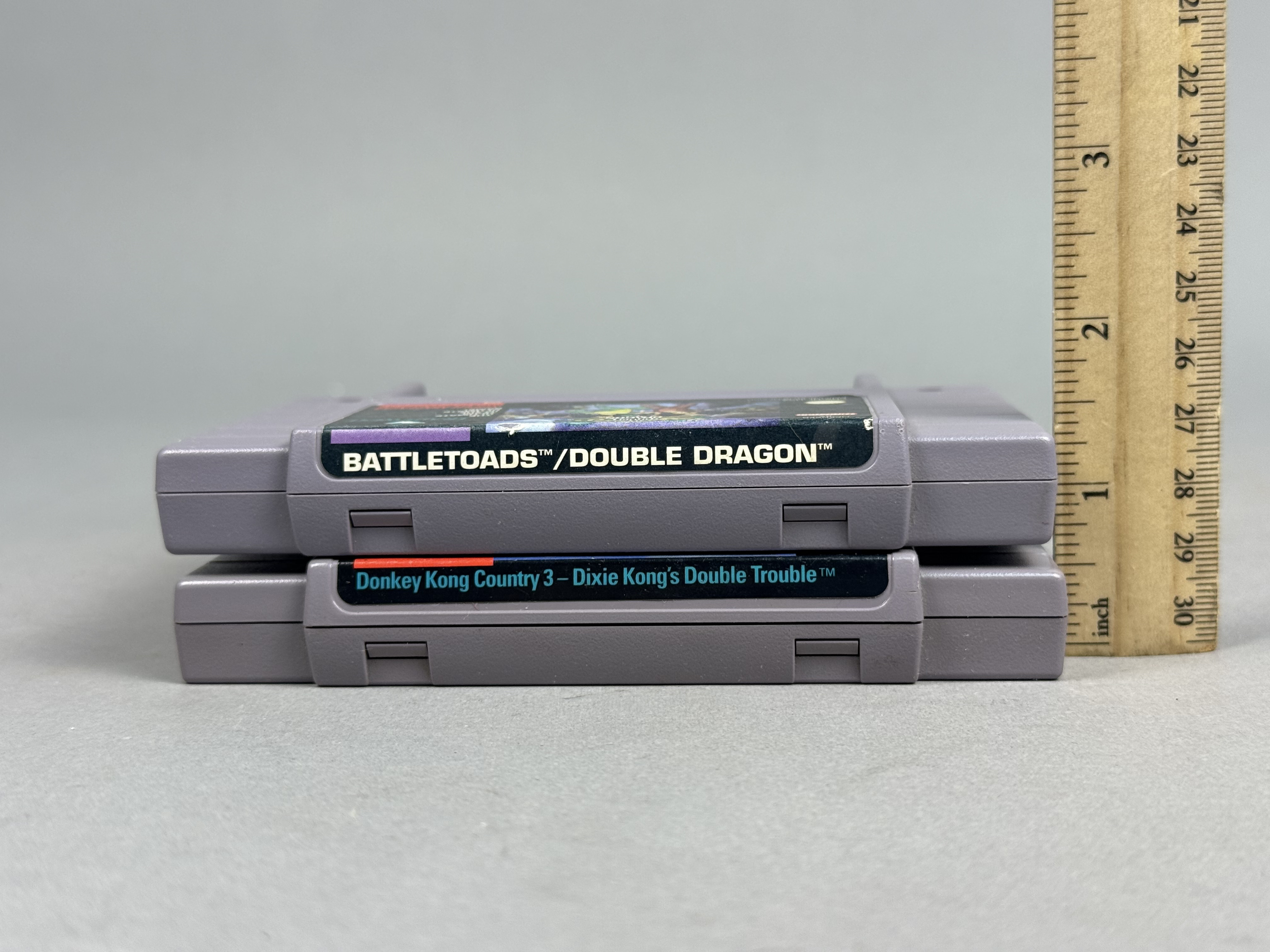 Super Nintendo Donkey Kong 3 & Battletoads Double Dragon