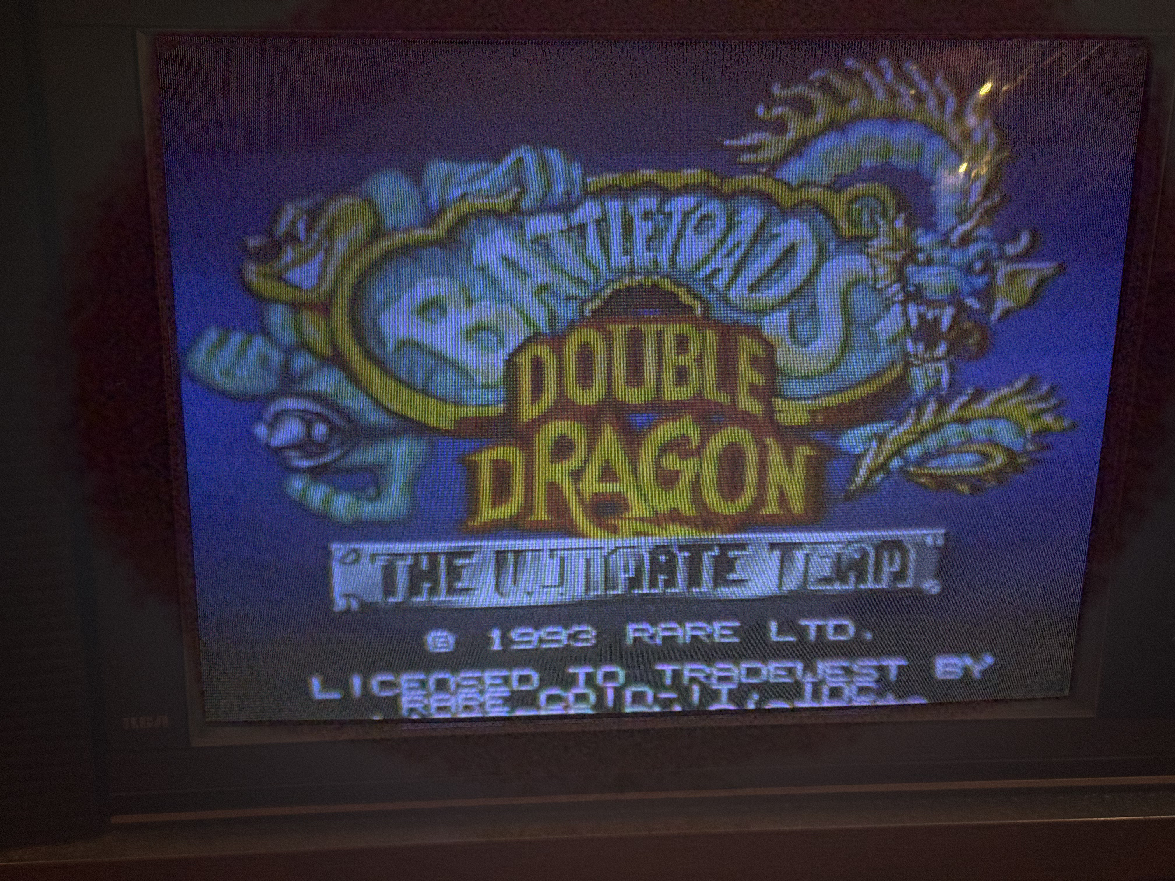 Super Nintendo Donkey Kong 3 & Battletoads Double Dragon