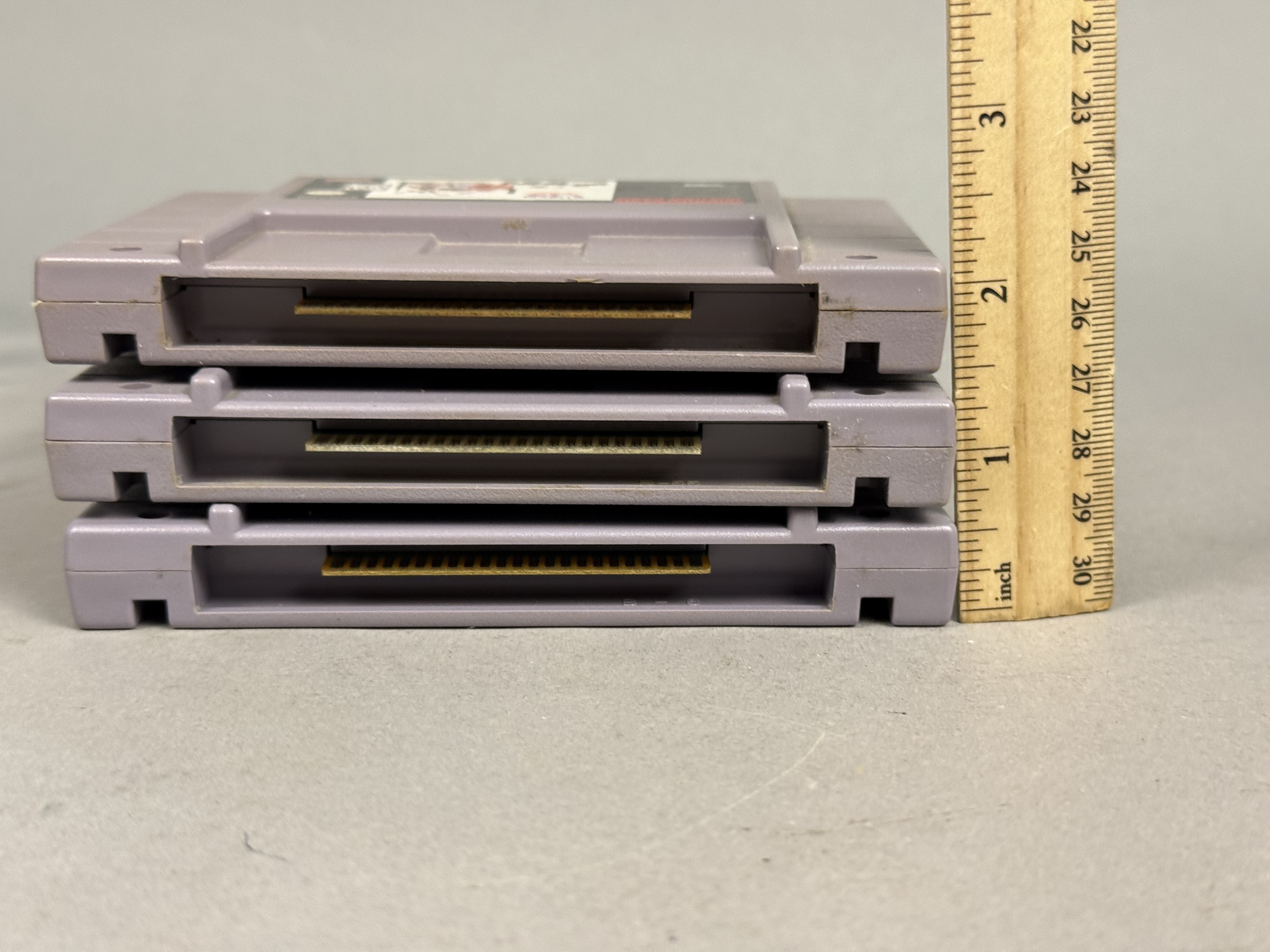 Three SNES Sports Game Cartridges