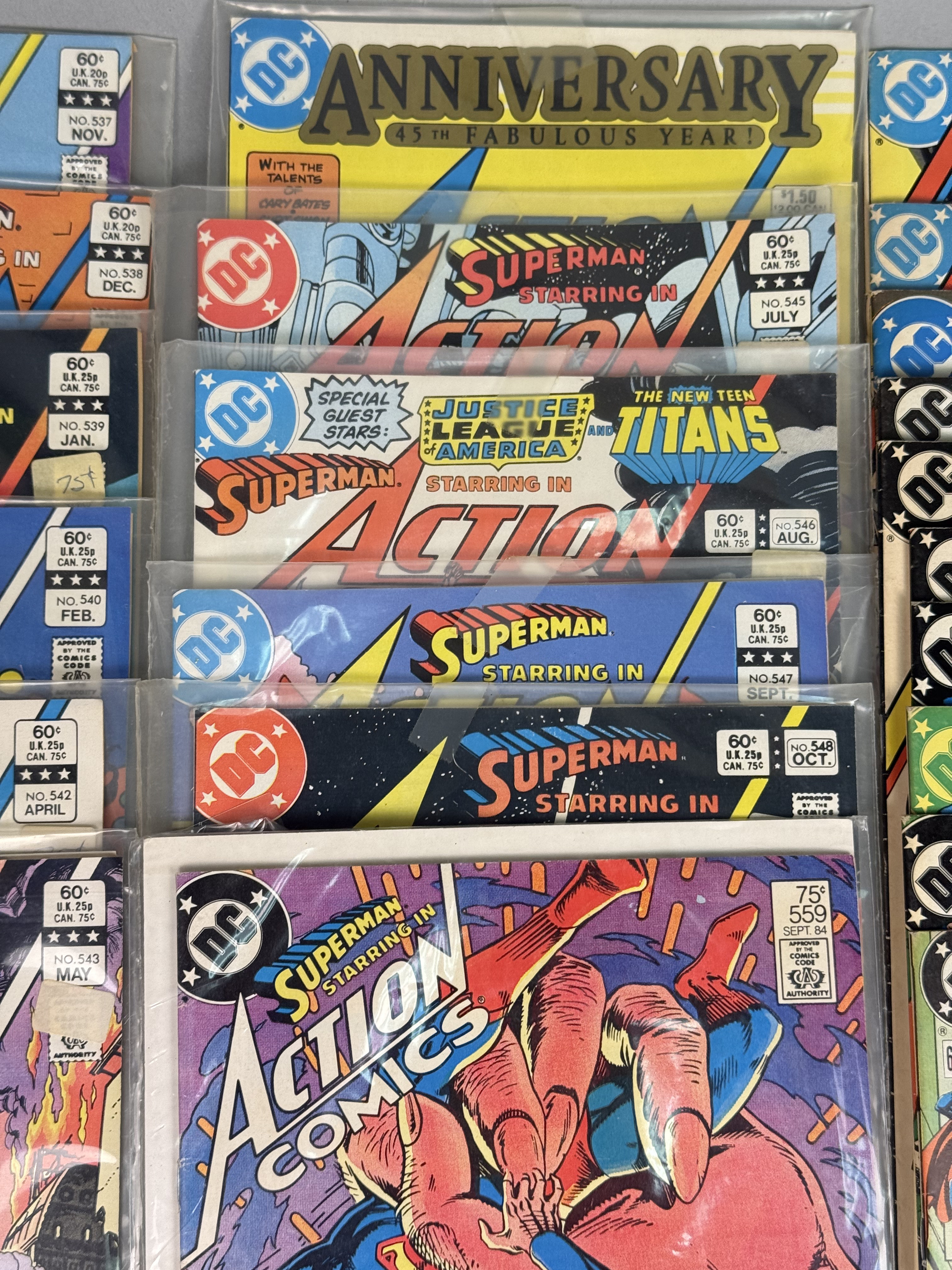 Assortment of DC Action Comics Superman