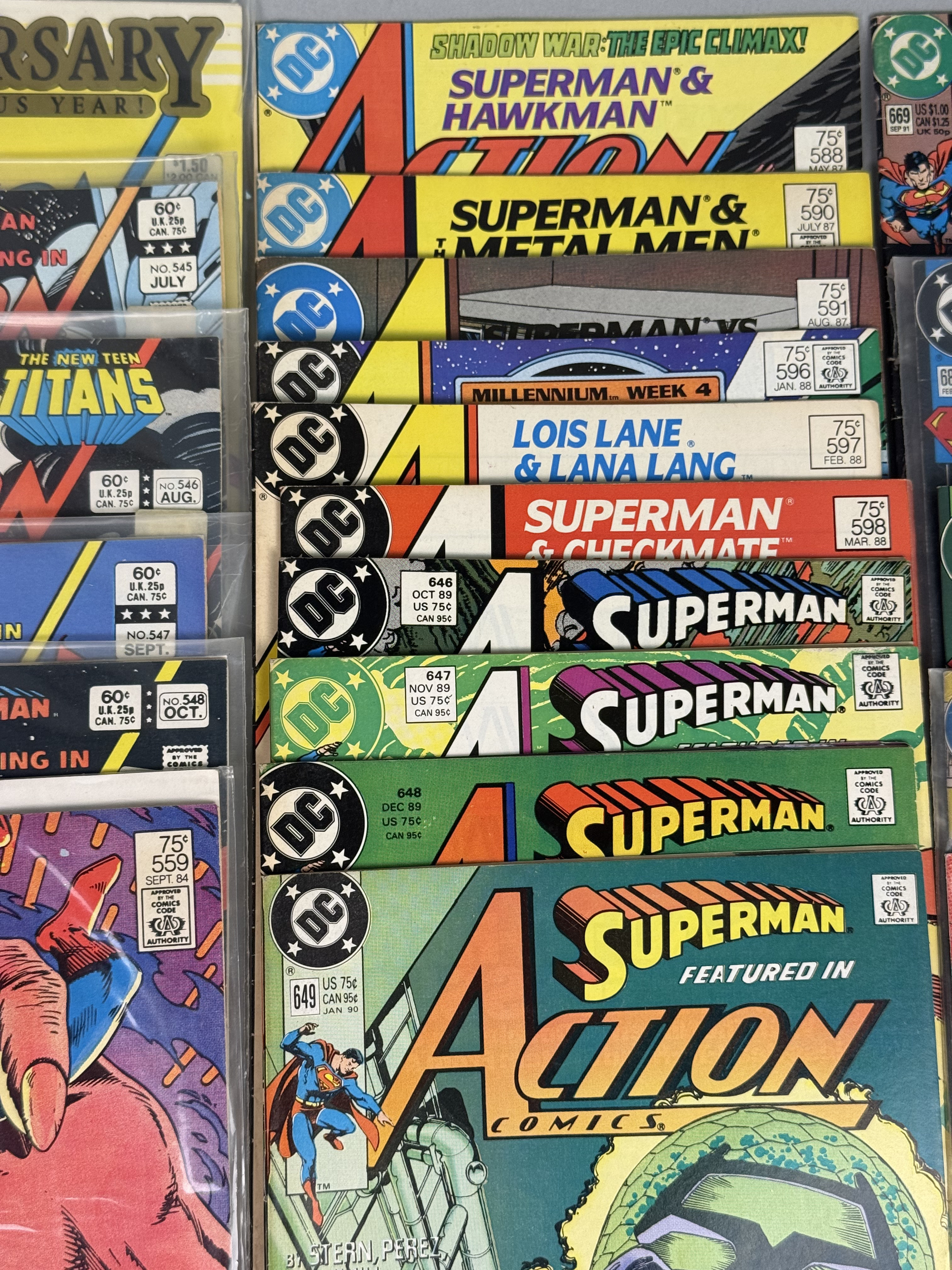 Assortment of DC Action Comics Superman