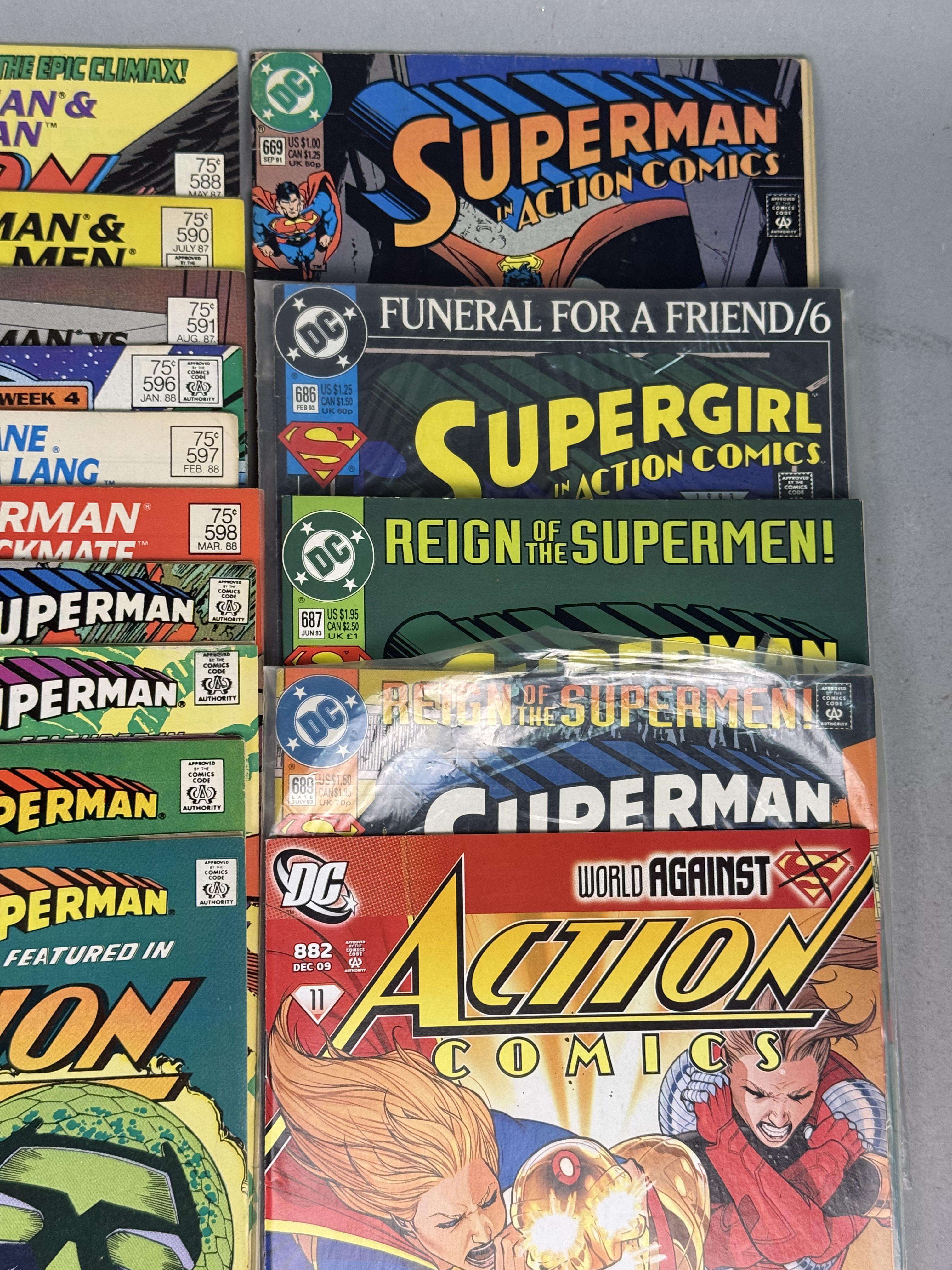 Assortment of DC Action Comics Superman