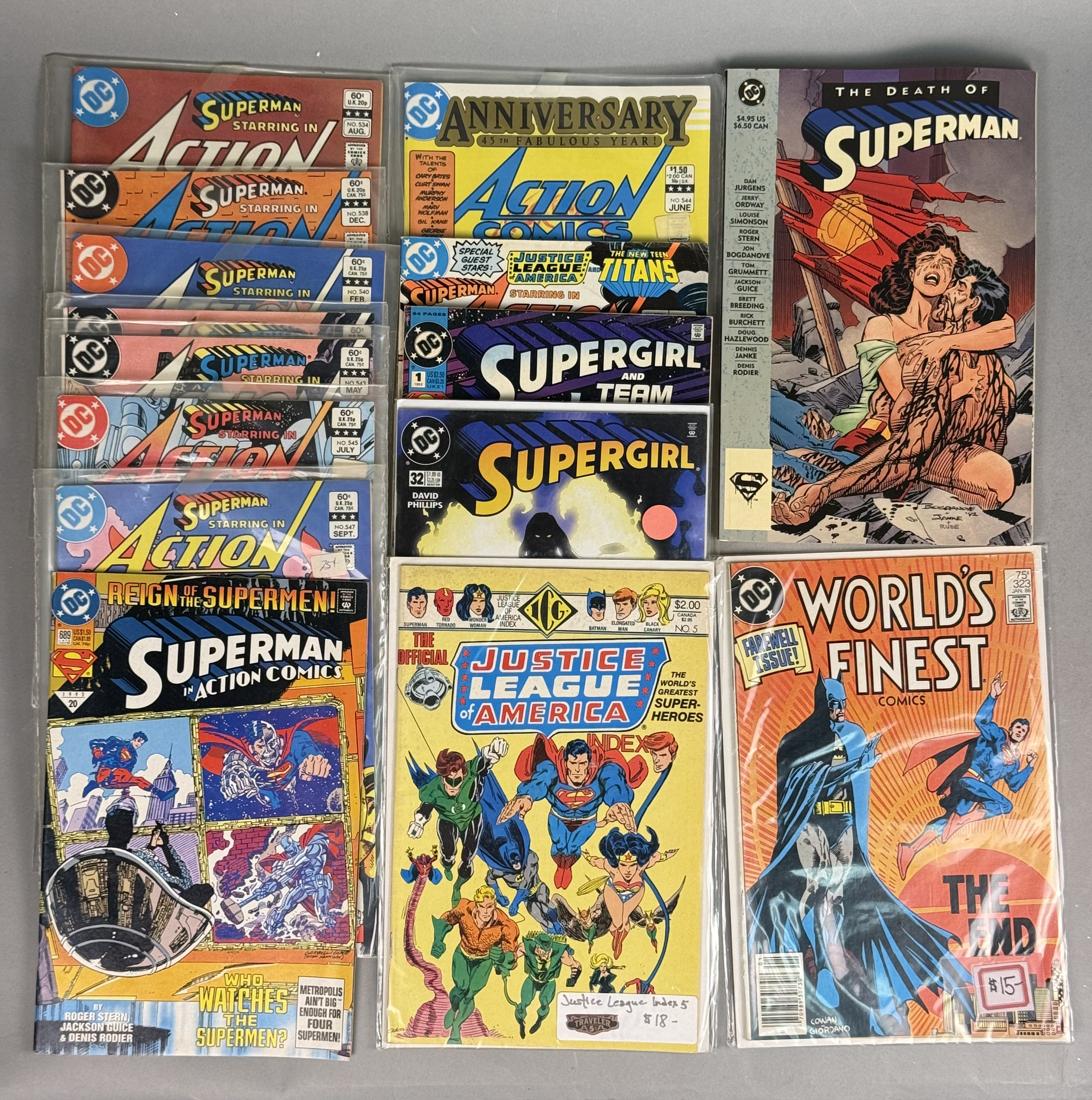 DC Comics Superman Comic Book Lot