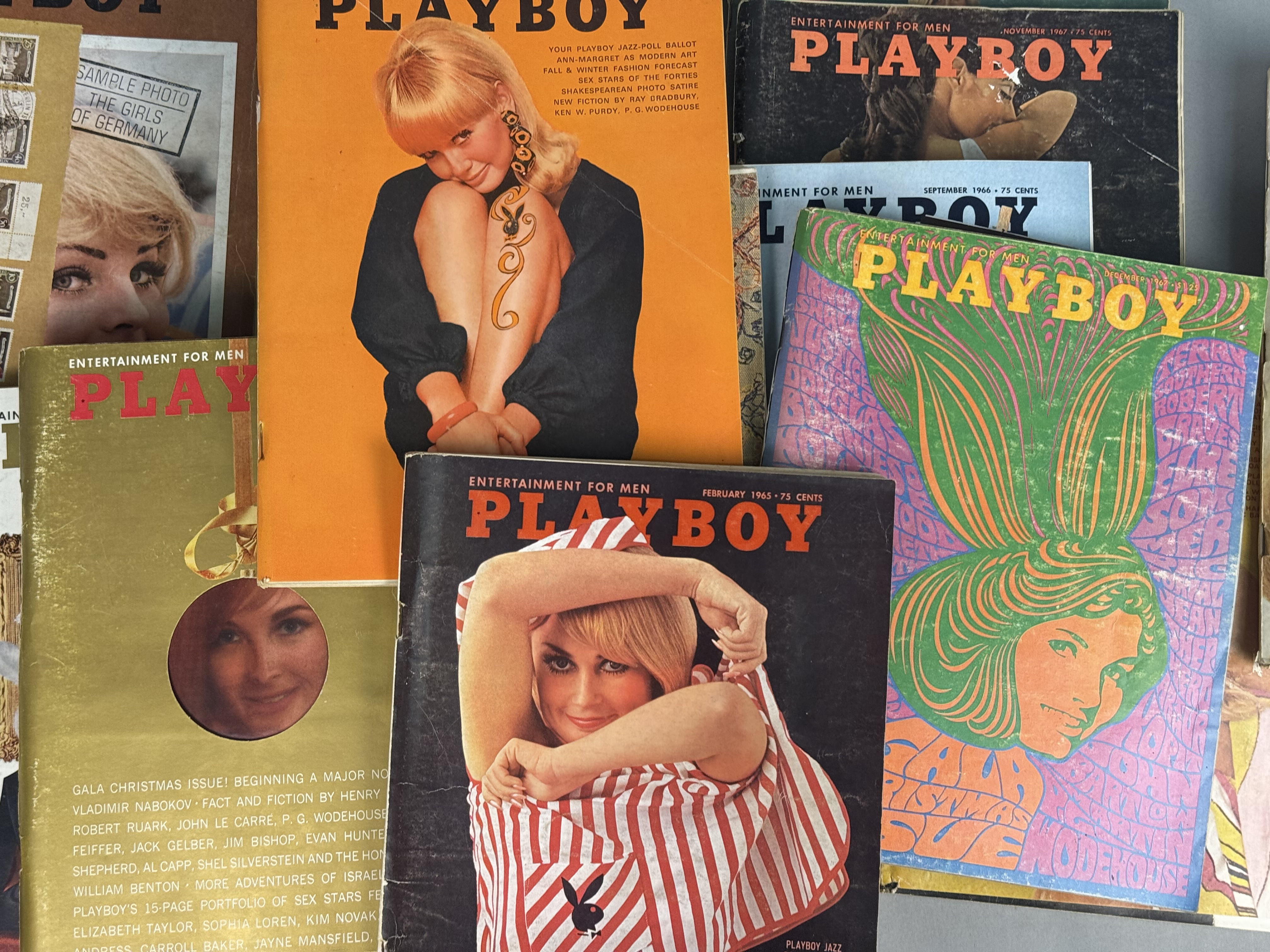 Group of Eighteen 1960s Playboy Magazines