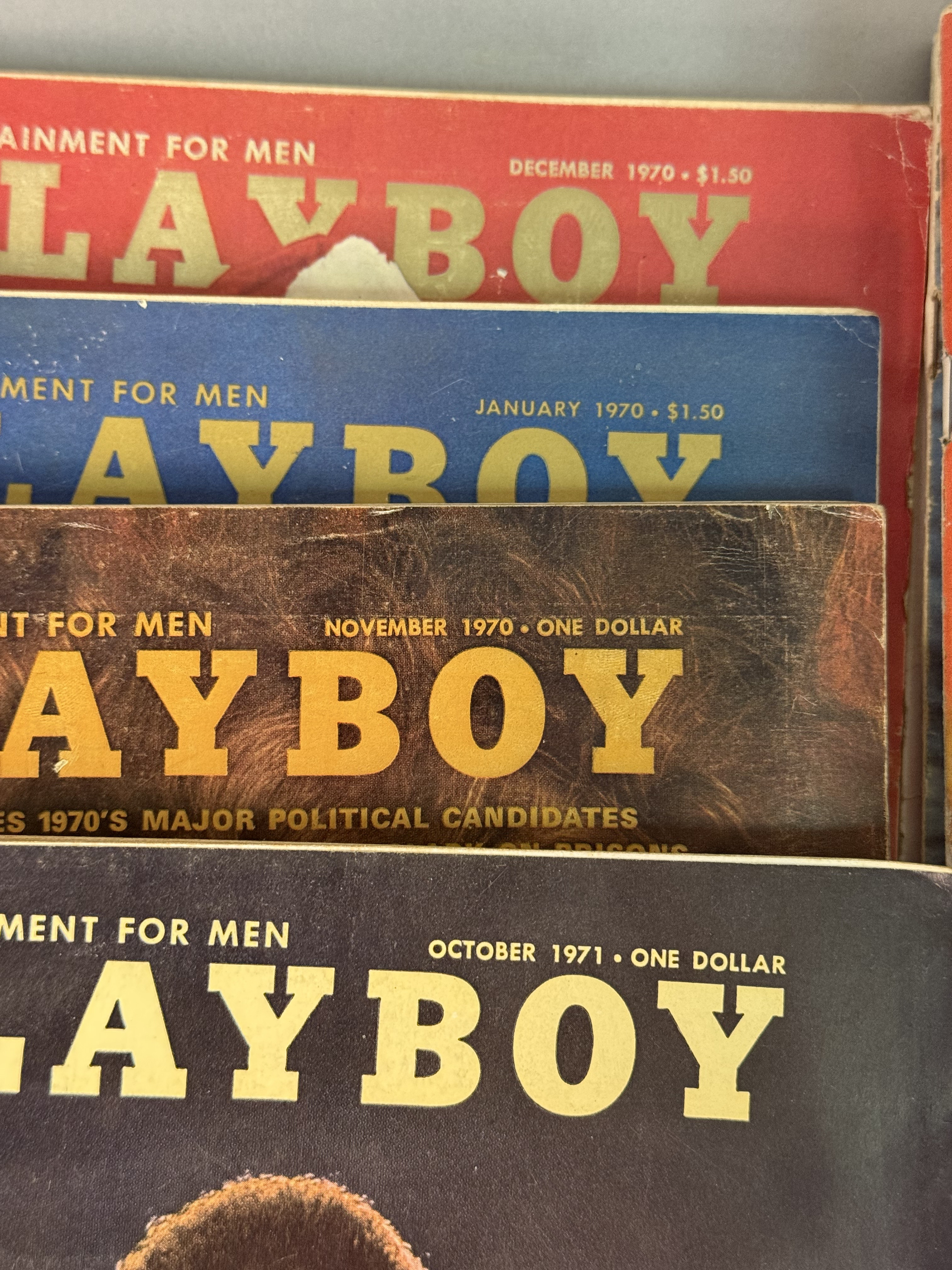 A Collection of 1970s Playboy Magazines