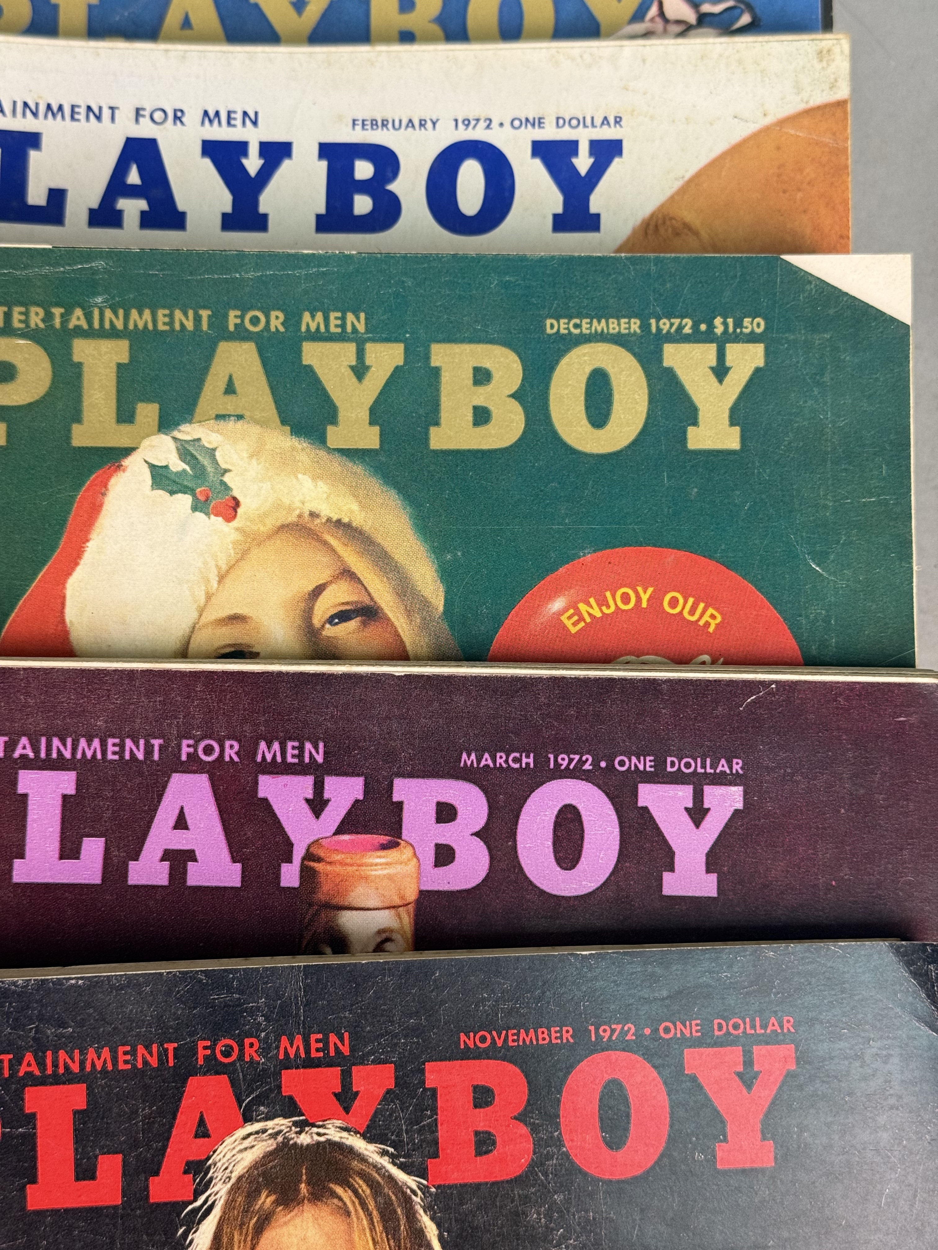A Collection of 1970s Playboy Magazines