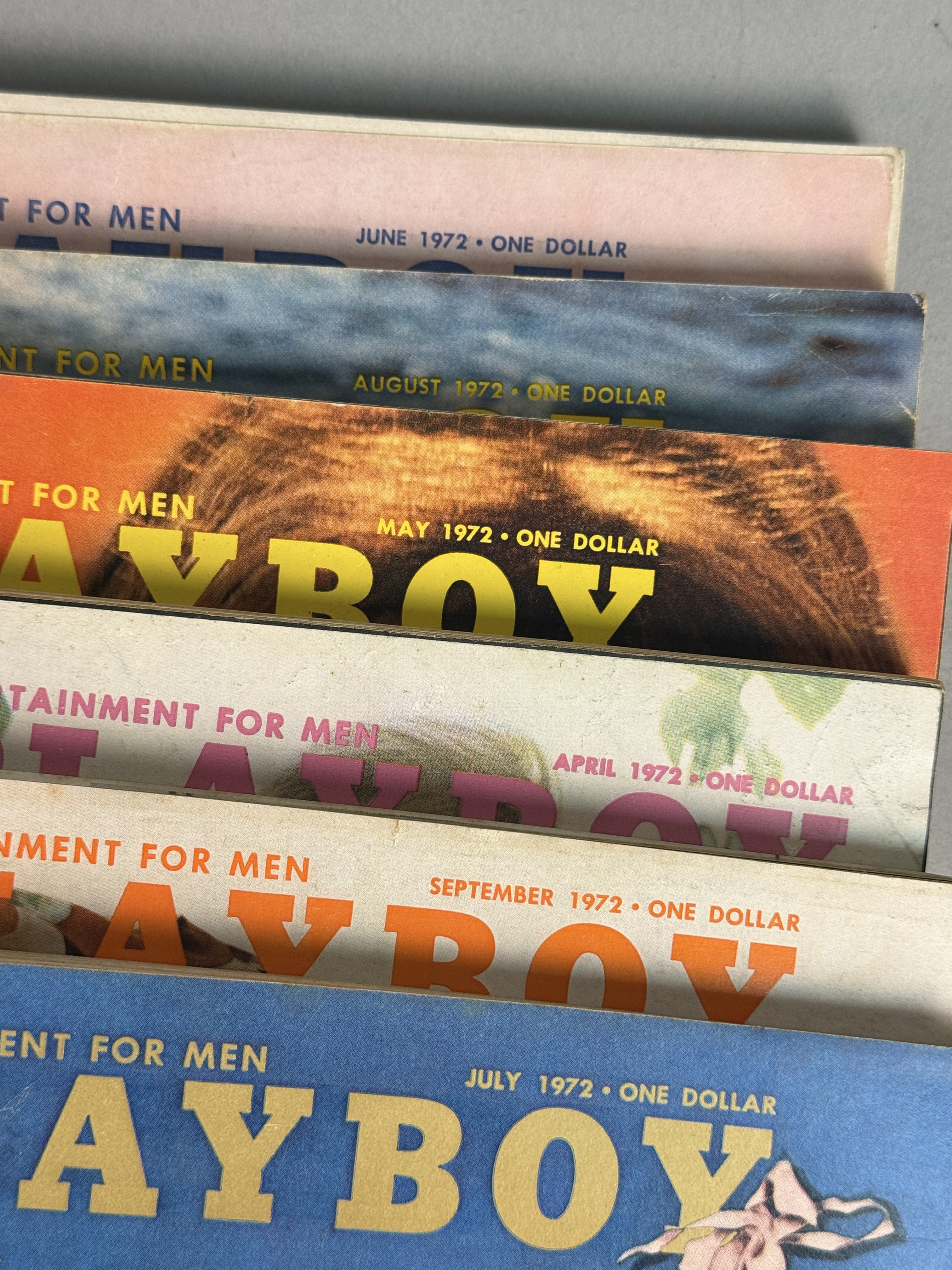 A Collection of 1970s Playboy Magazines
