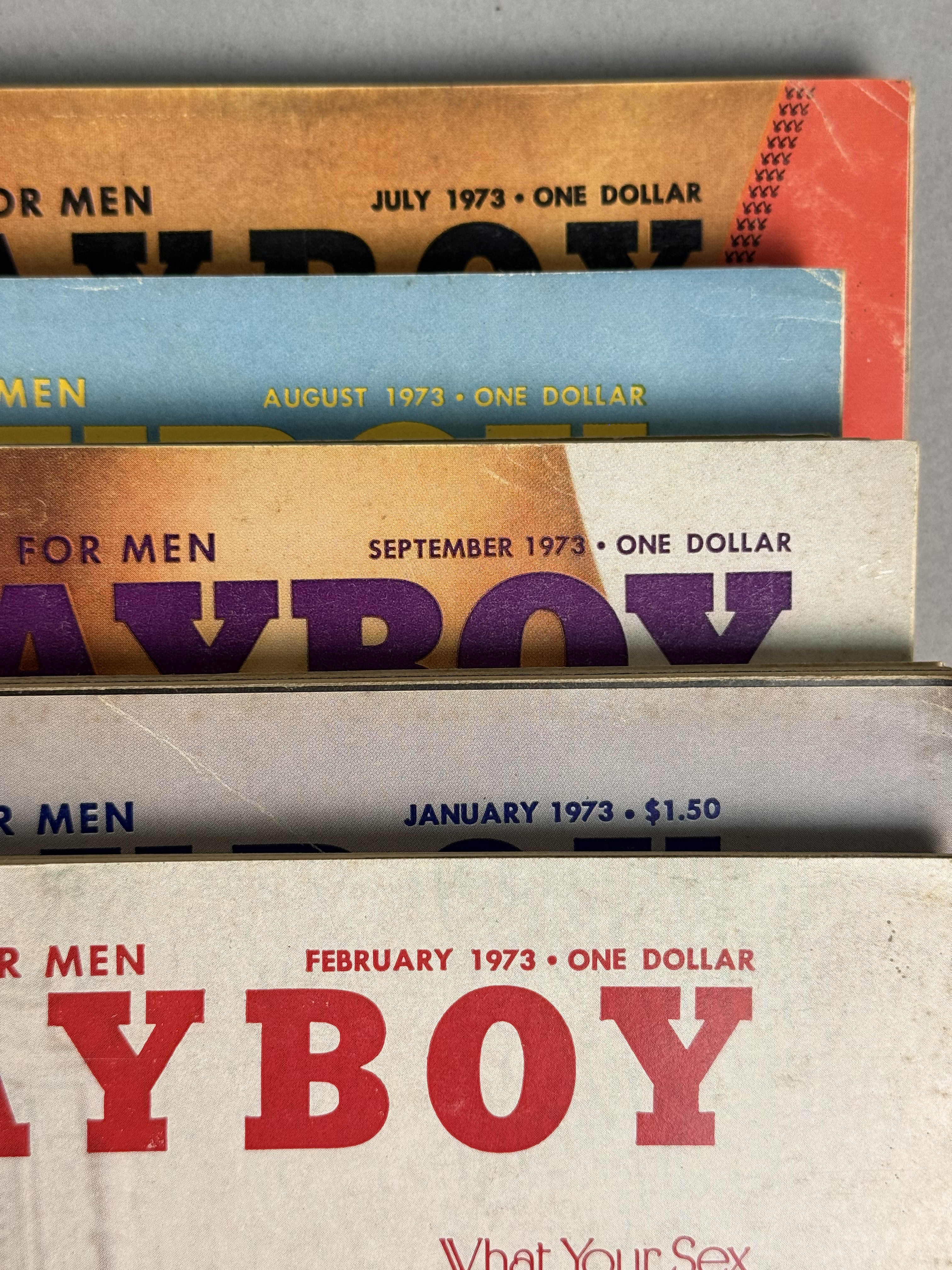 A Collection of 1970s Playboy Magazines