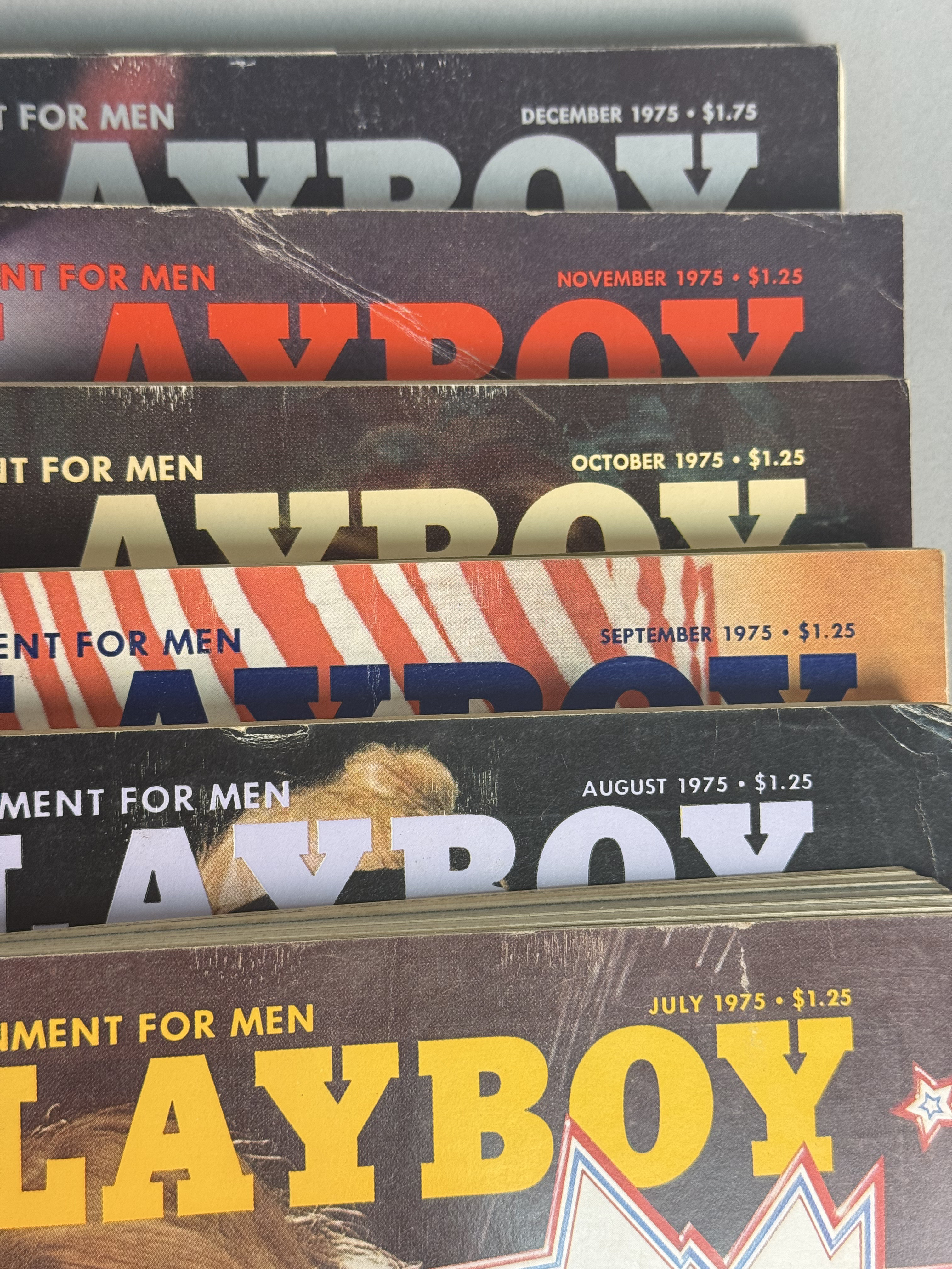 Collection of 1970s Playboy Magazine Issues
