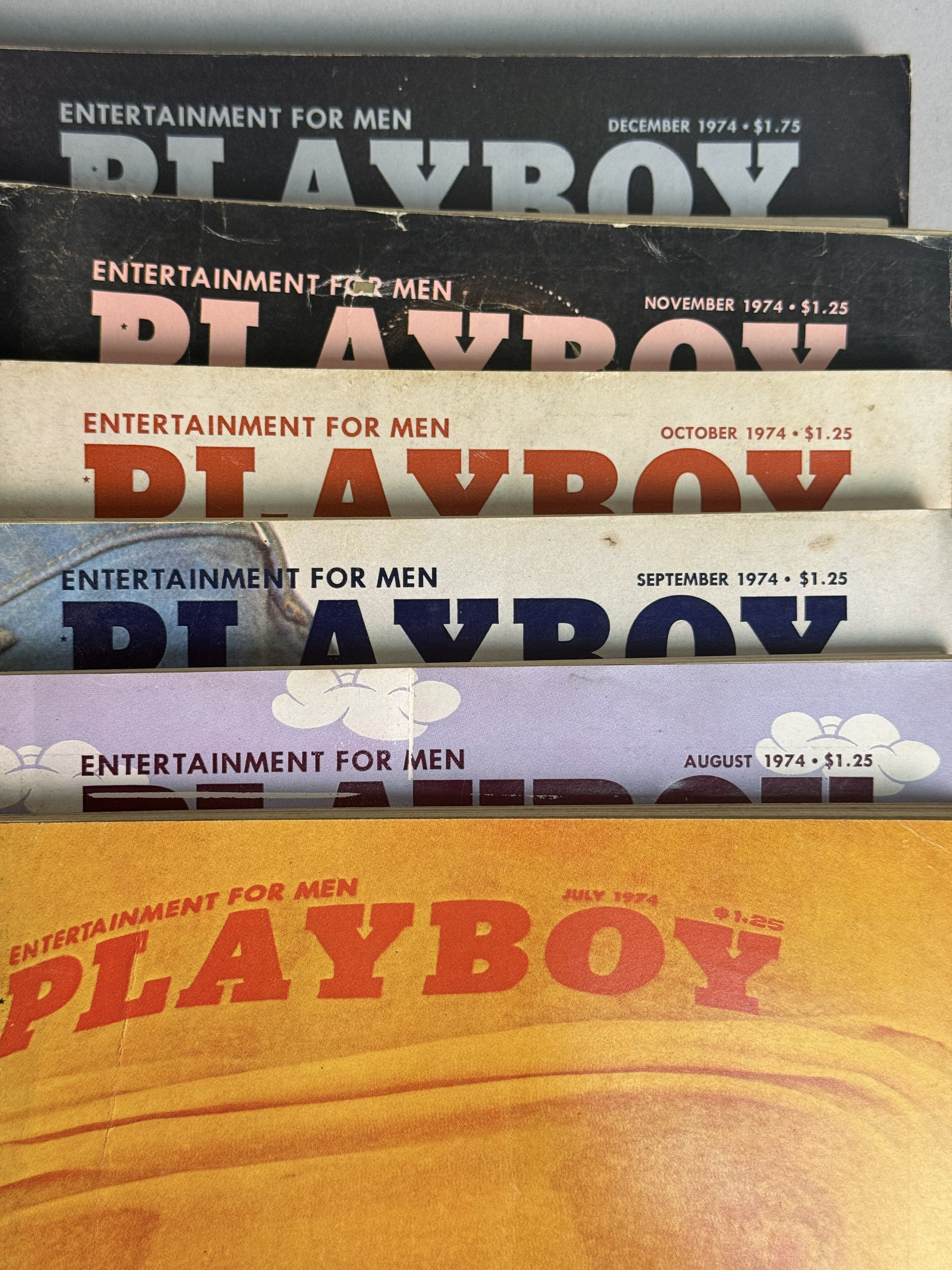 Collection of 1970s Playboy Magazine Issues