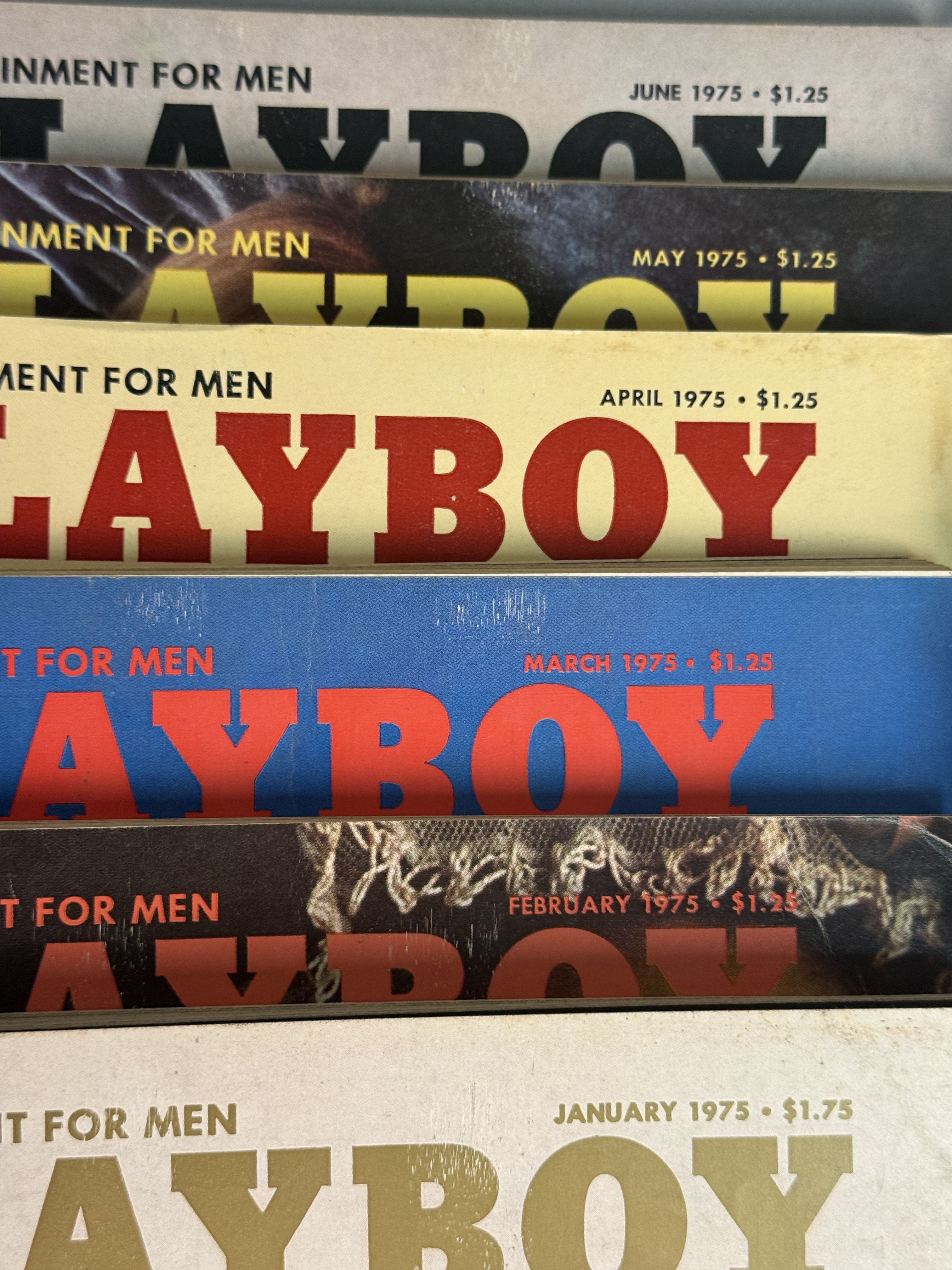 Collection of 1970s Playboy Magazine Issues