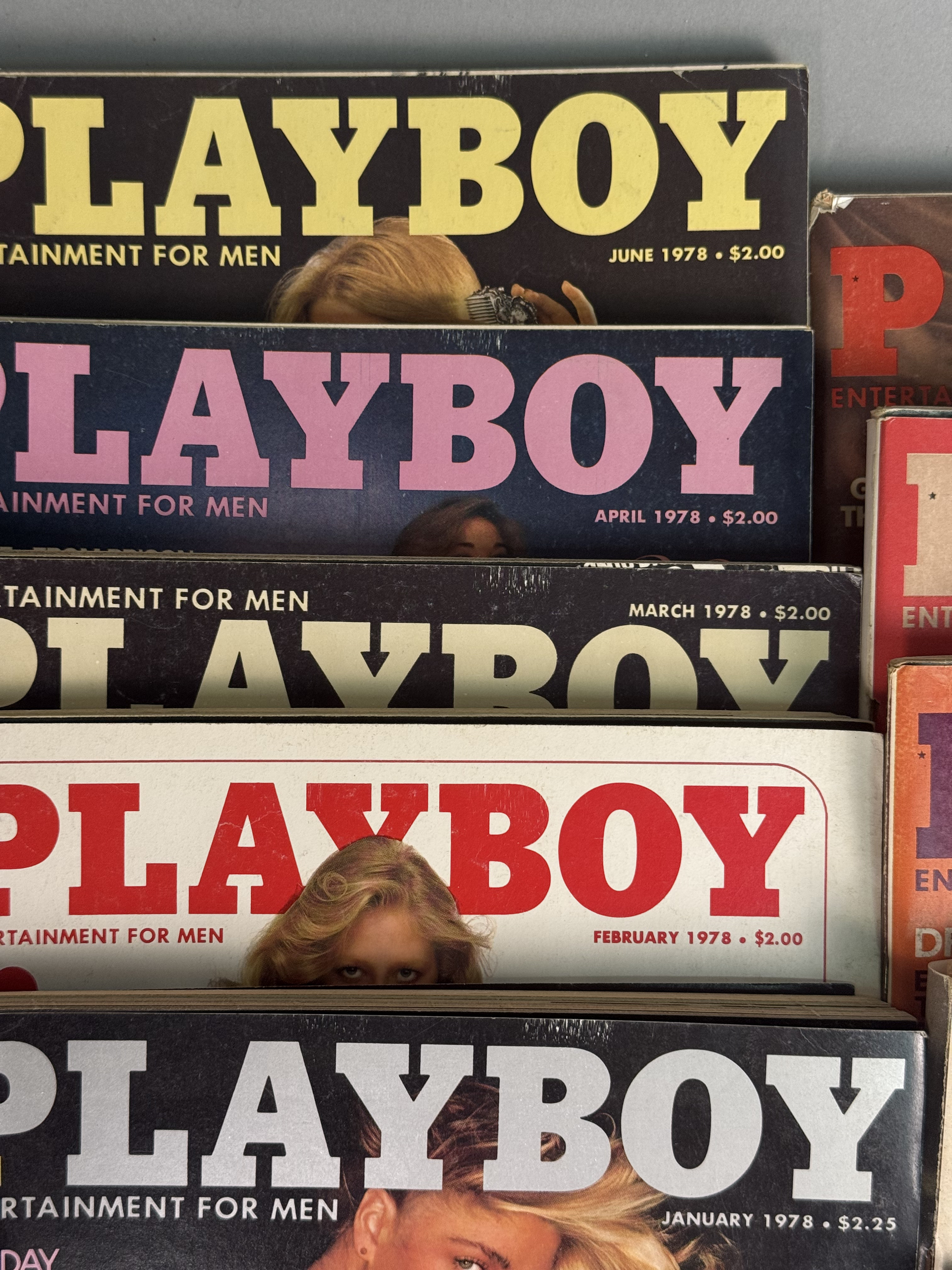 Collection of Vintage Playboy Magazines 1977-1979