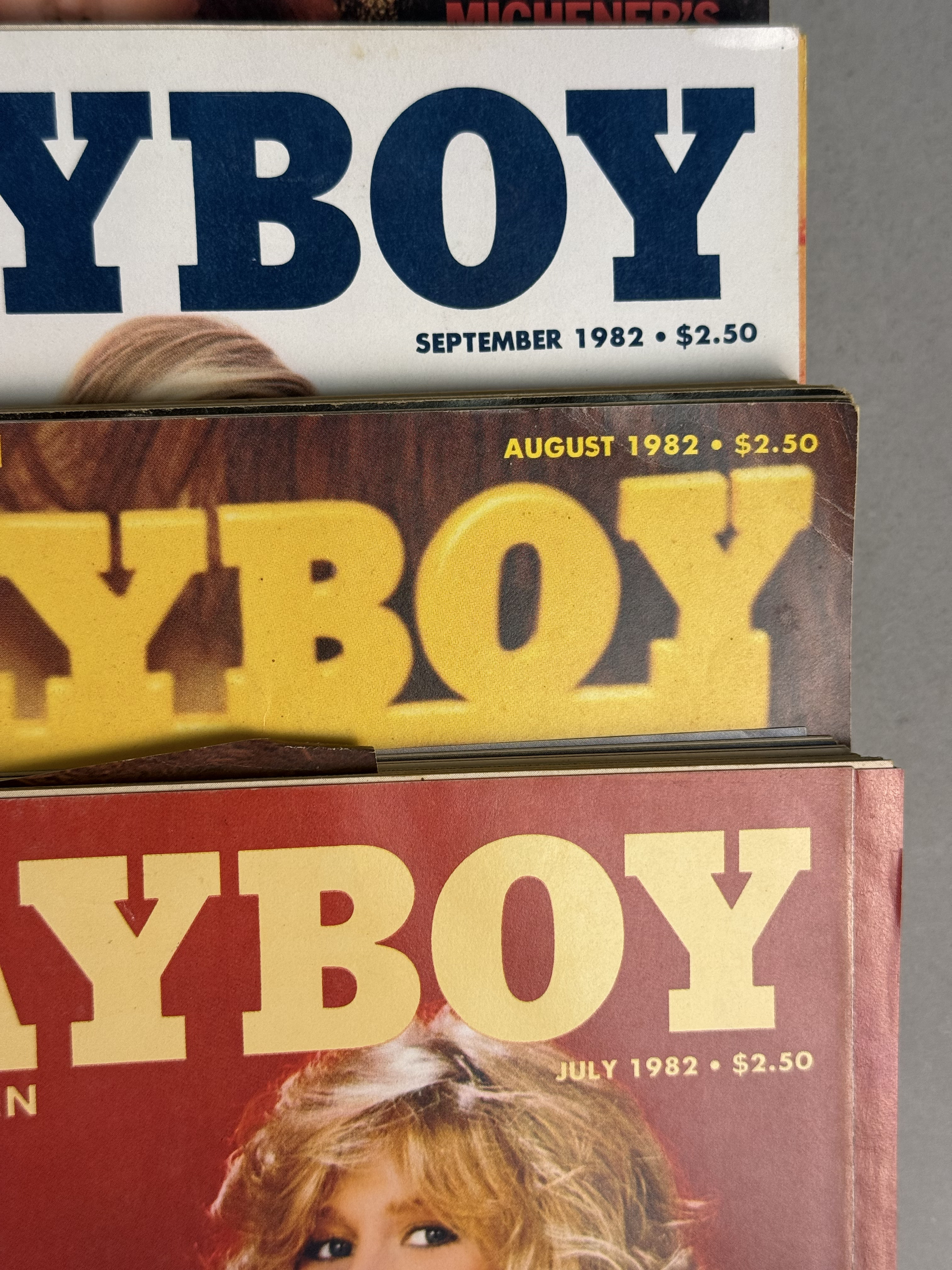 Collection of 1980s Playboy Magazines