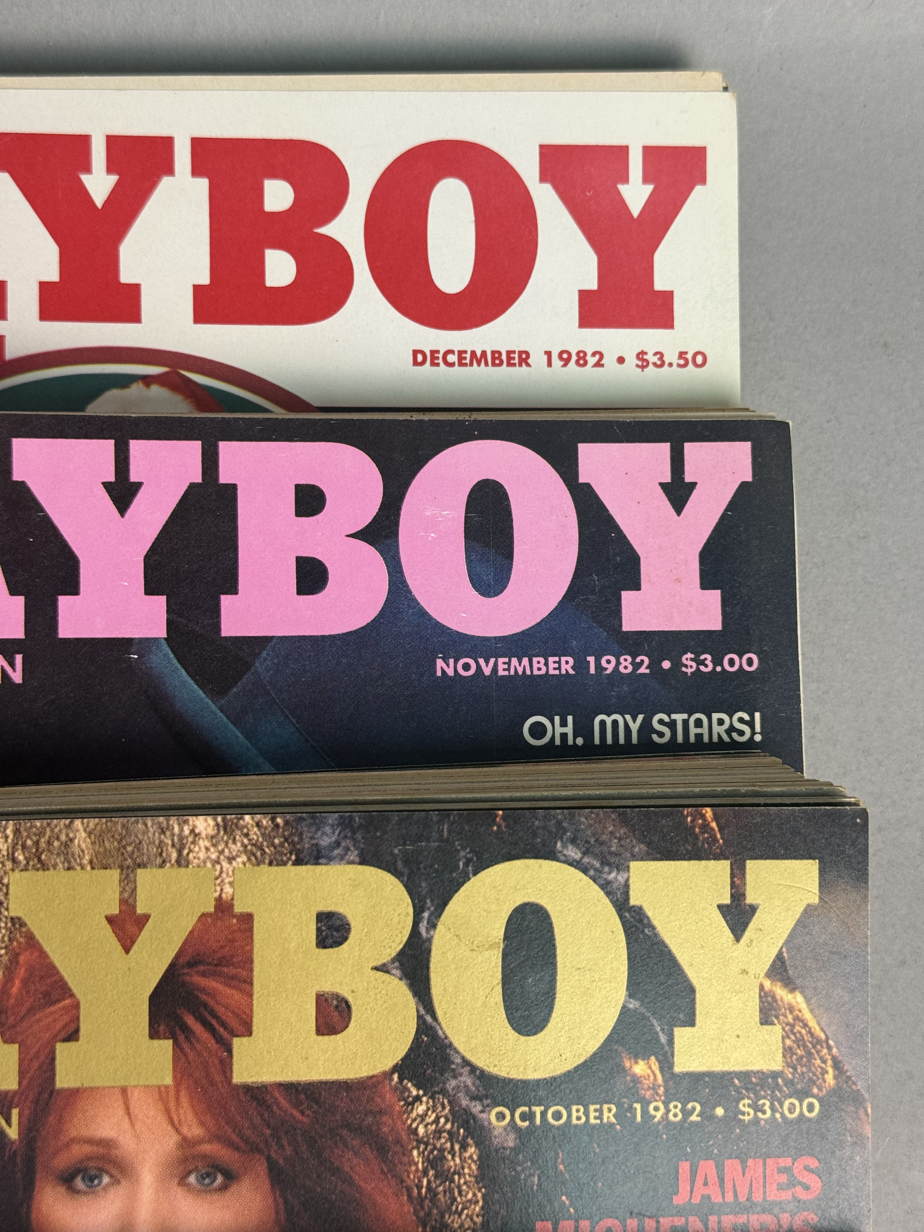 Collection of 1980s Playboy Magazines