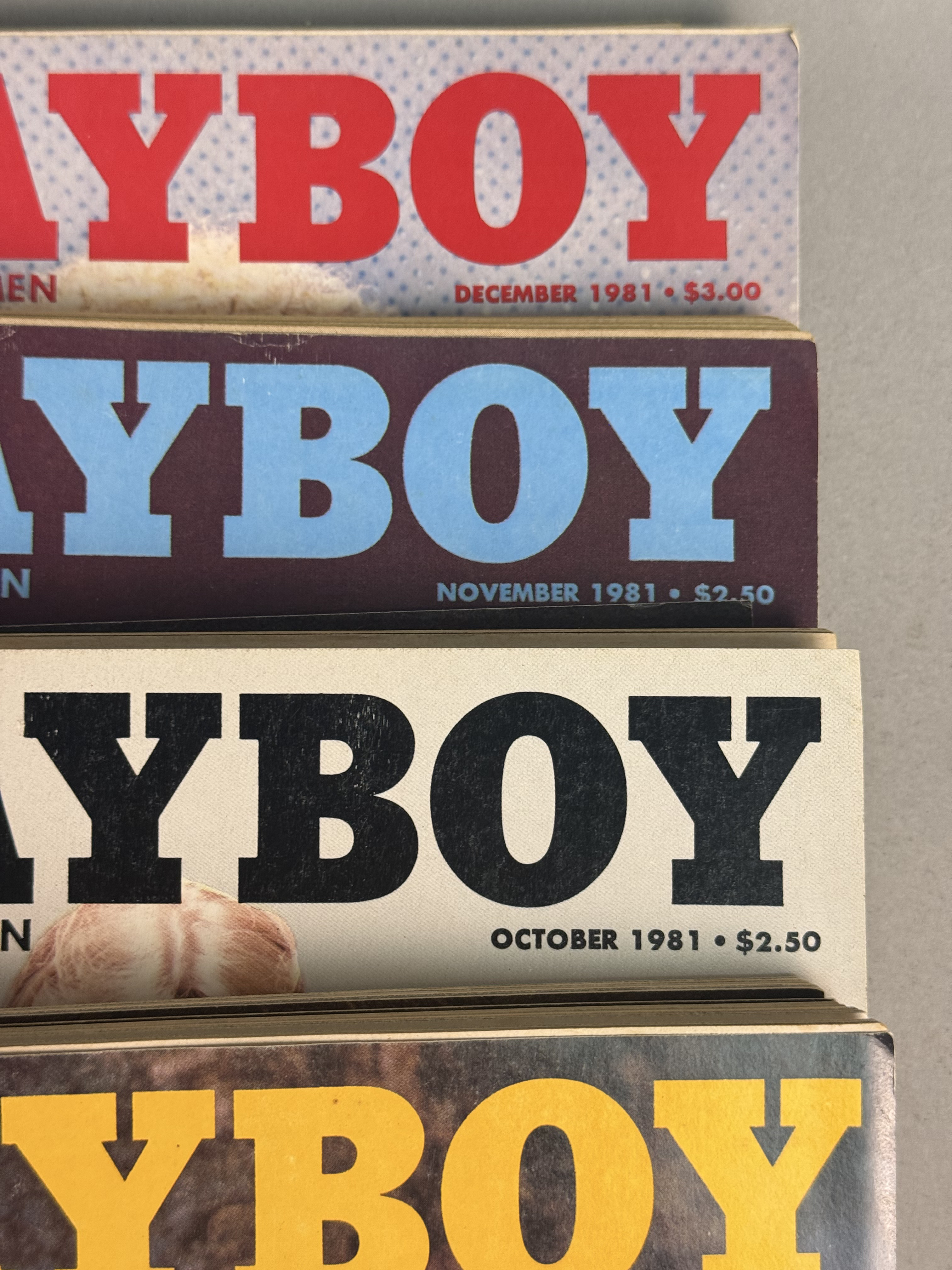 Collection of 1980s Playboy Magazines