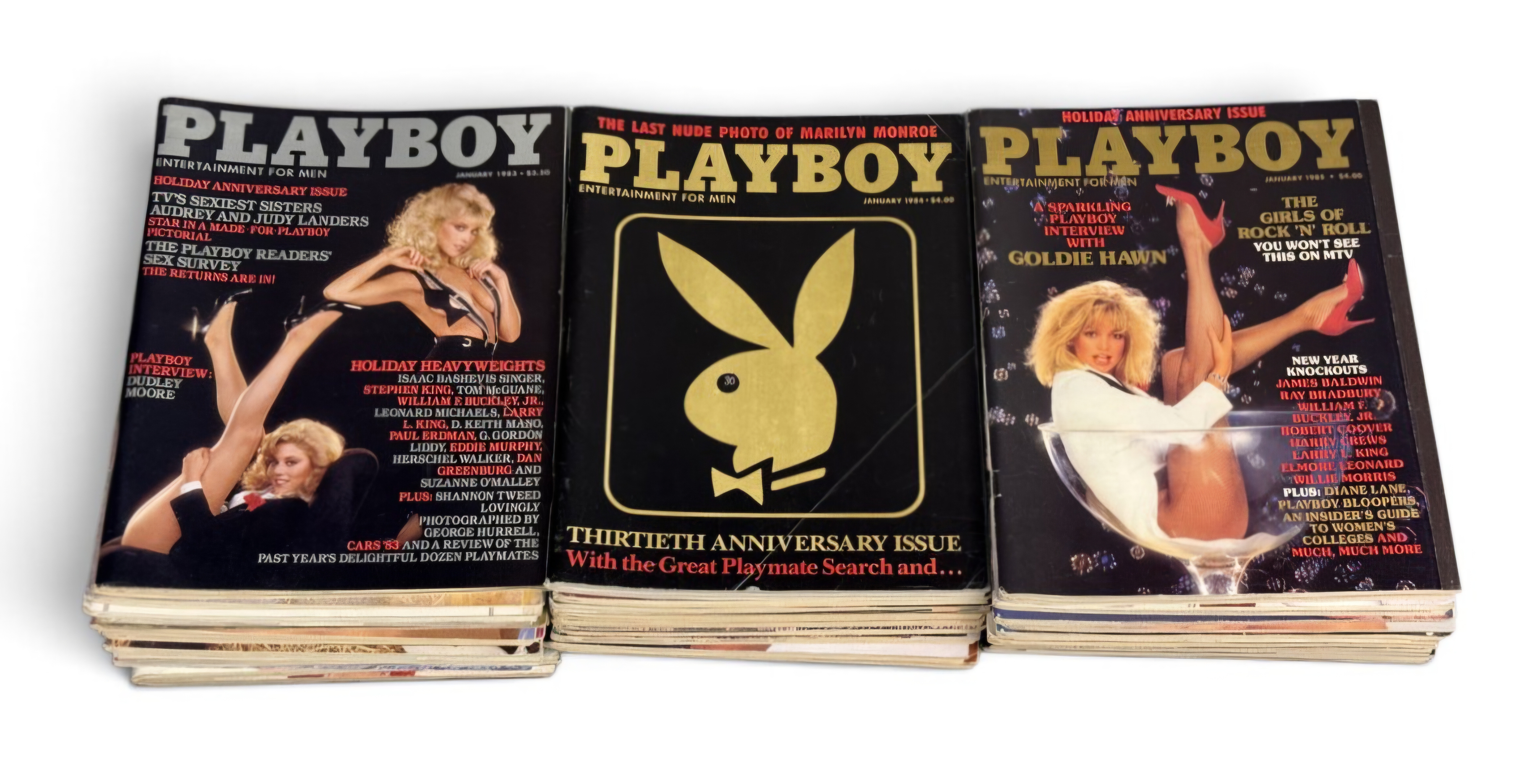 Vintage Playboy Magazines 1983-1985