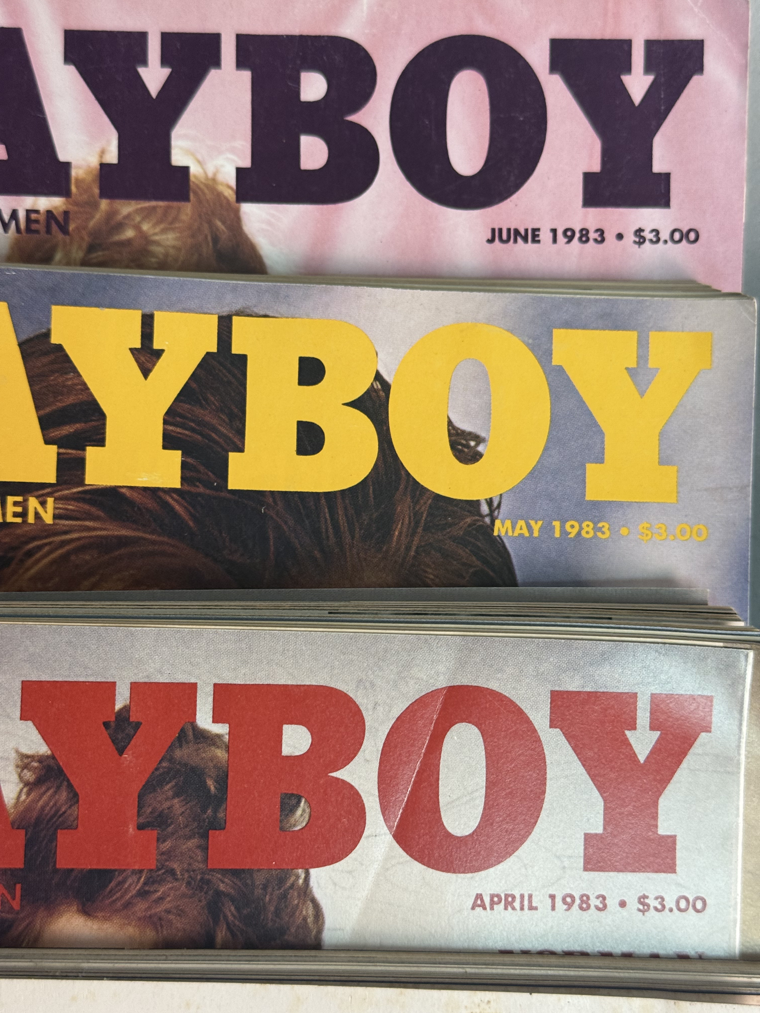Vintage Playboy Magazines 1983-1985
