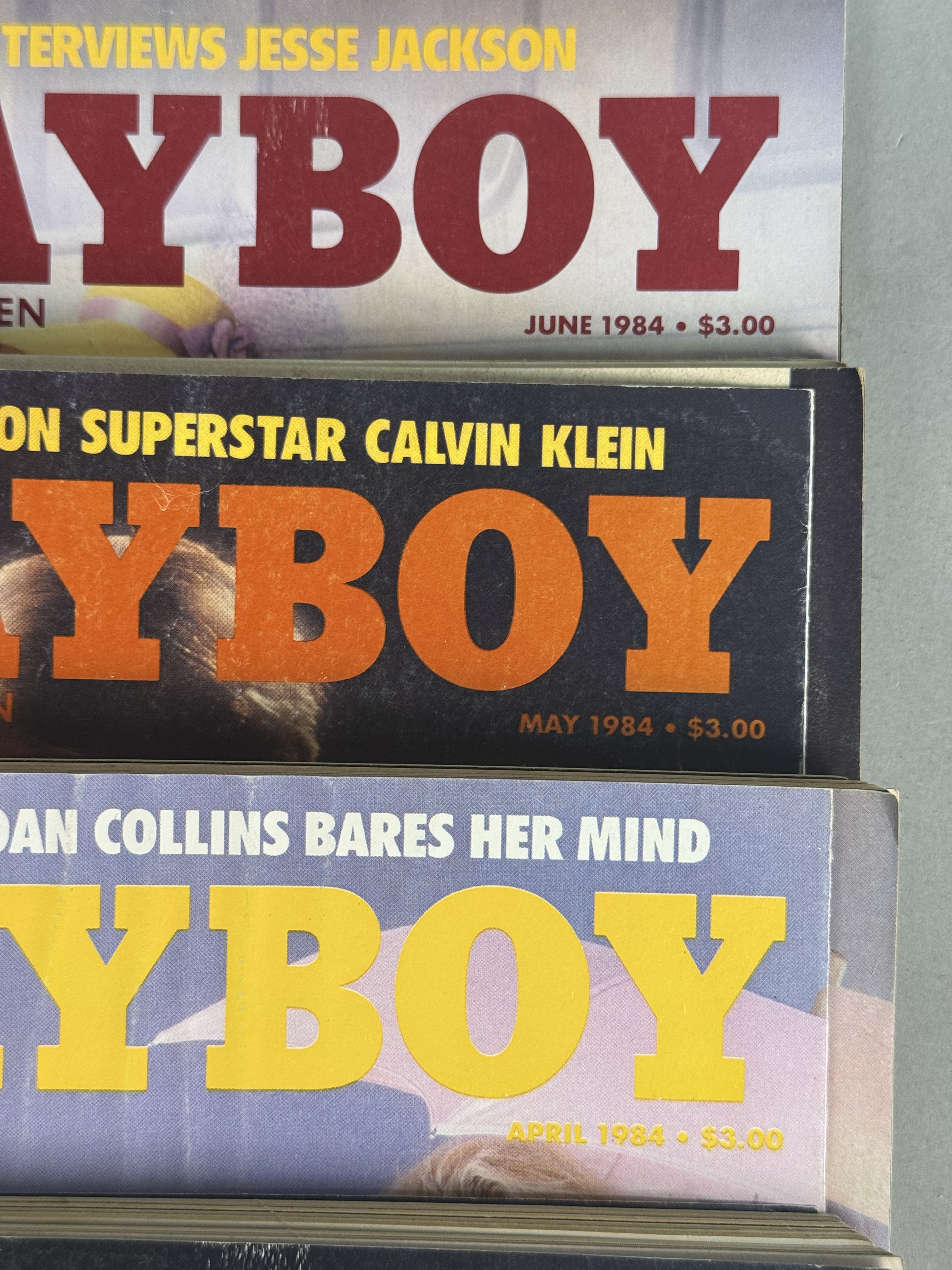 Vintage Playboy Magazines 1983-1985