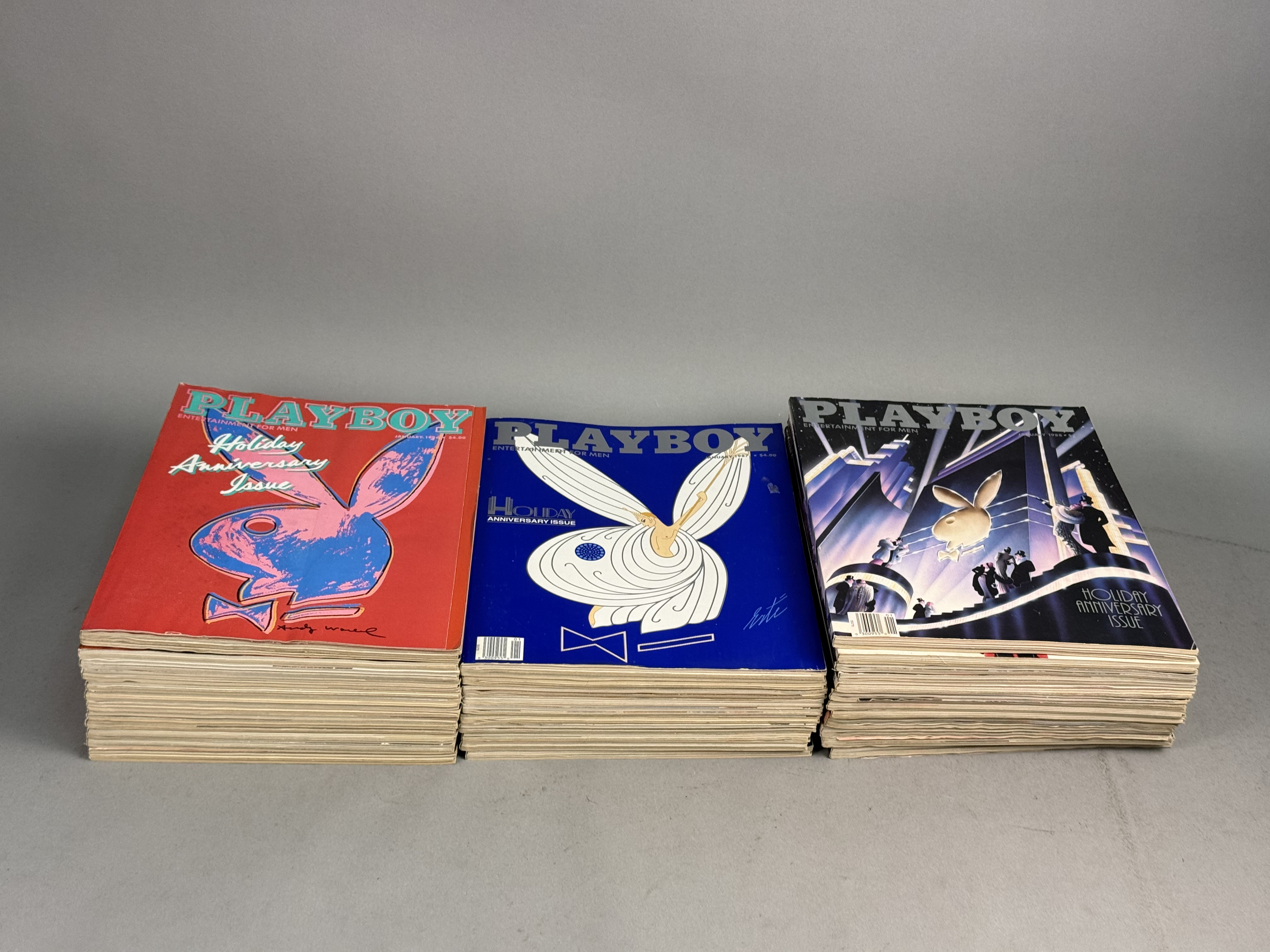 Assortment of 1980s Playboy Magazines