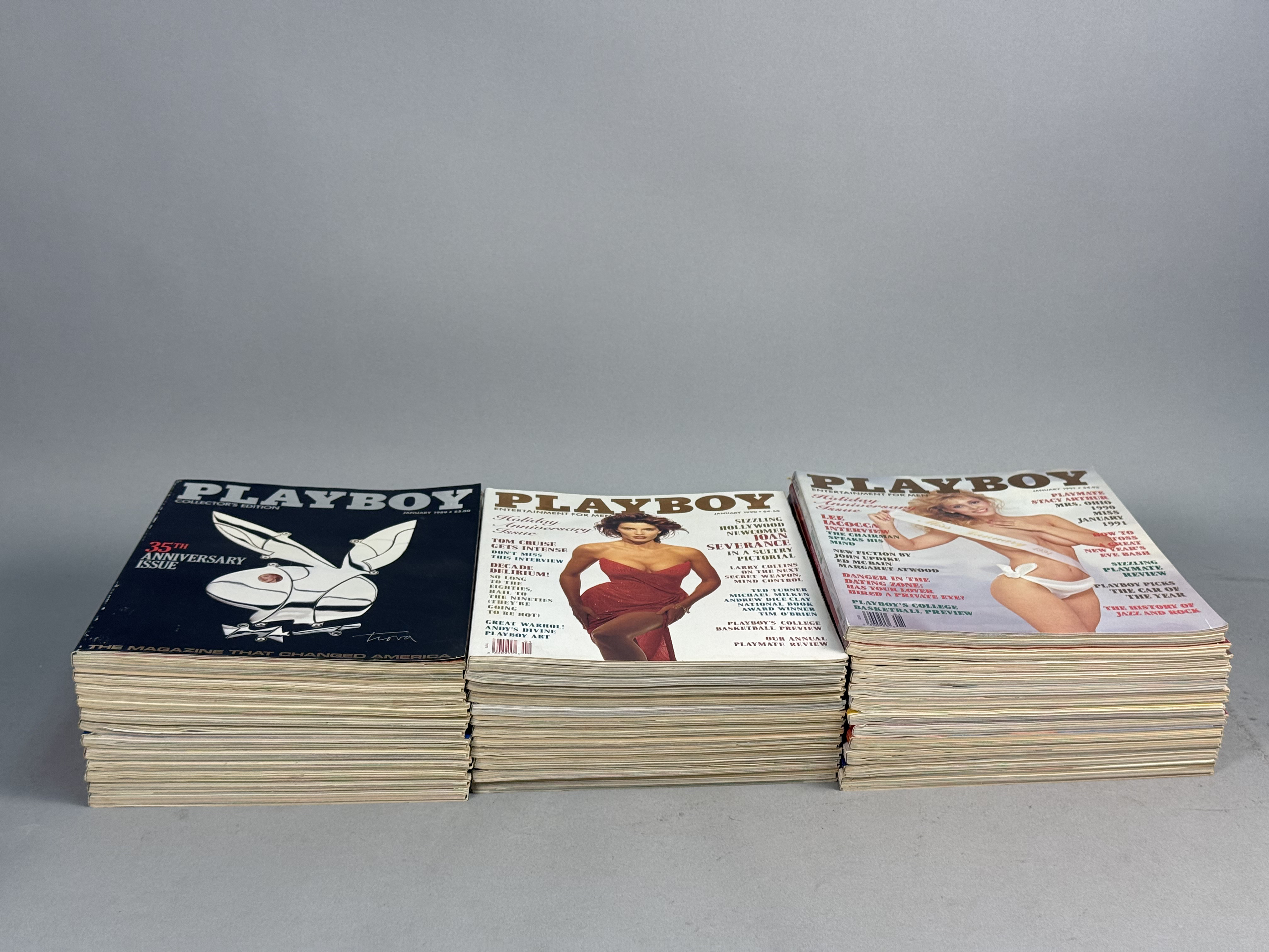 Thirty-Six Playboy Magazines 1988-1991