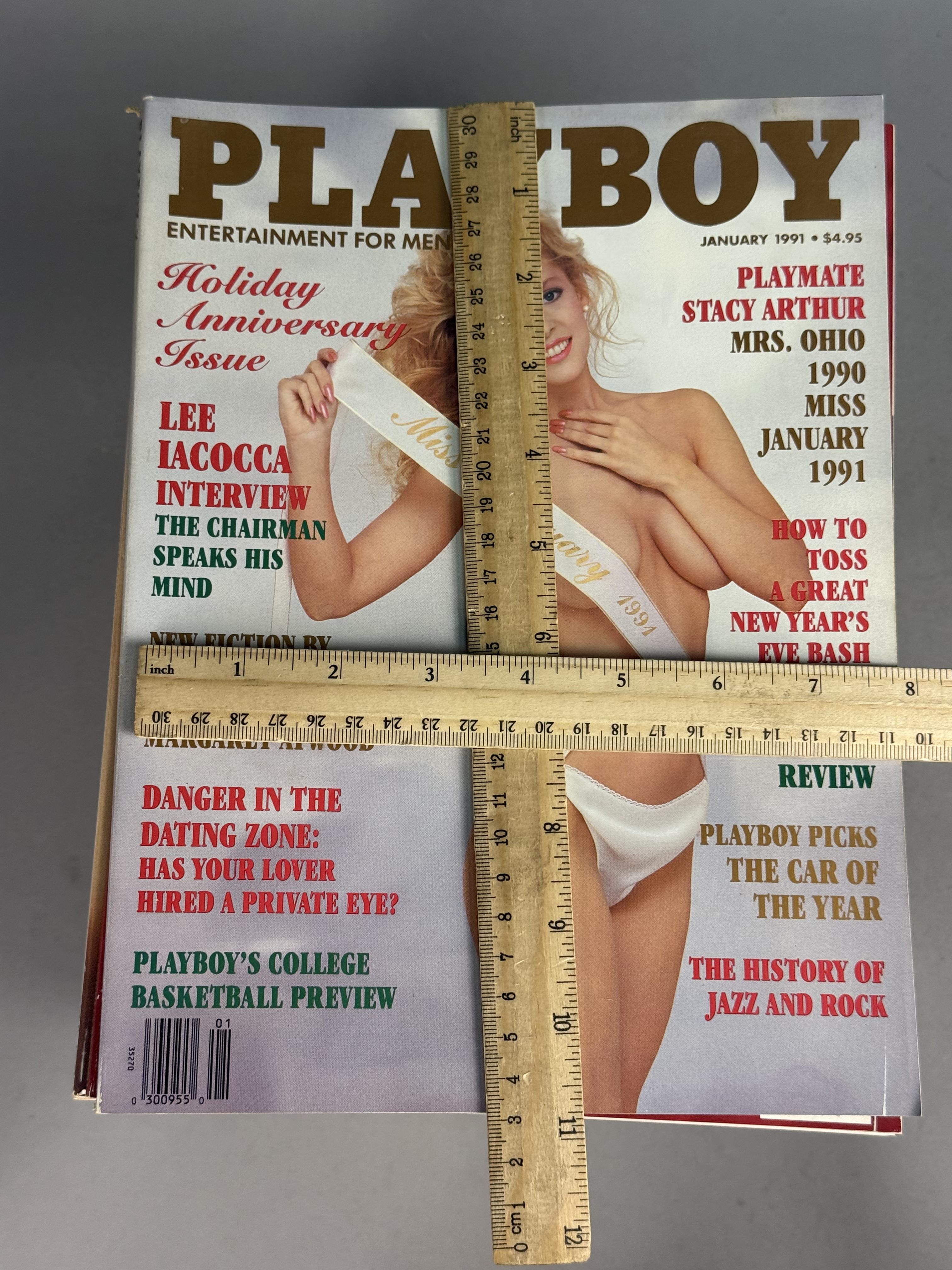 Thirty-Six Playboy Magazines 1988-1991