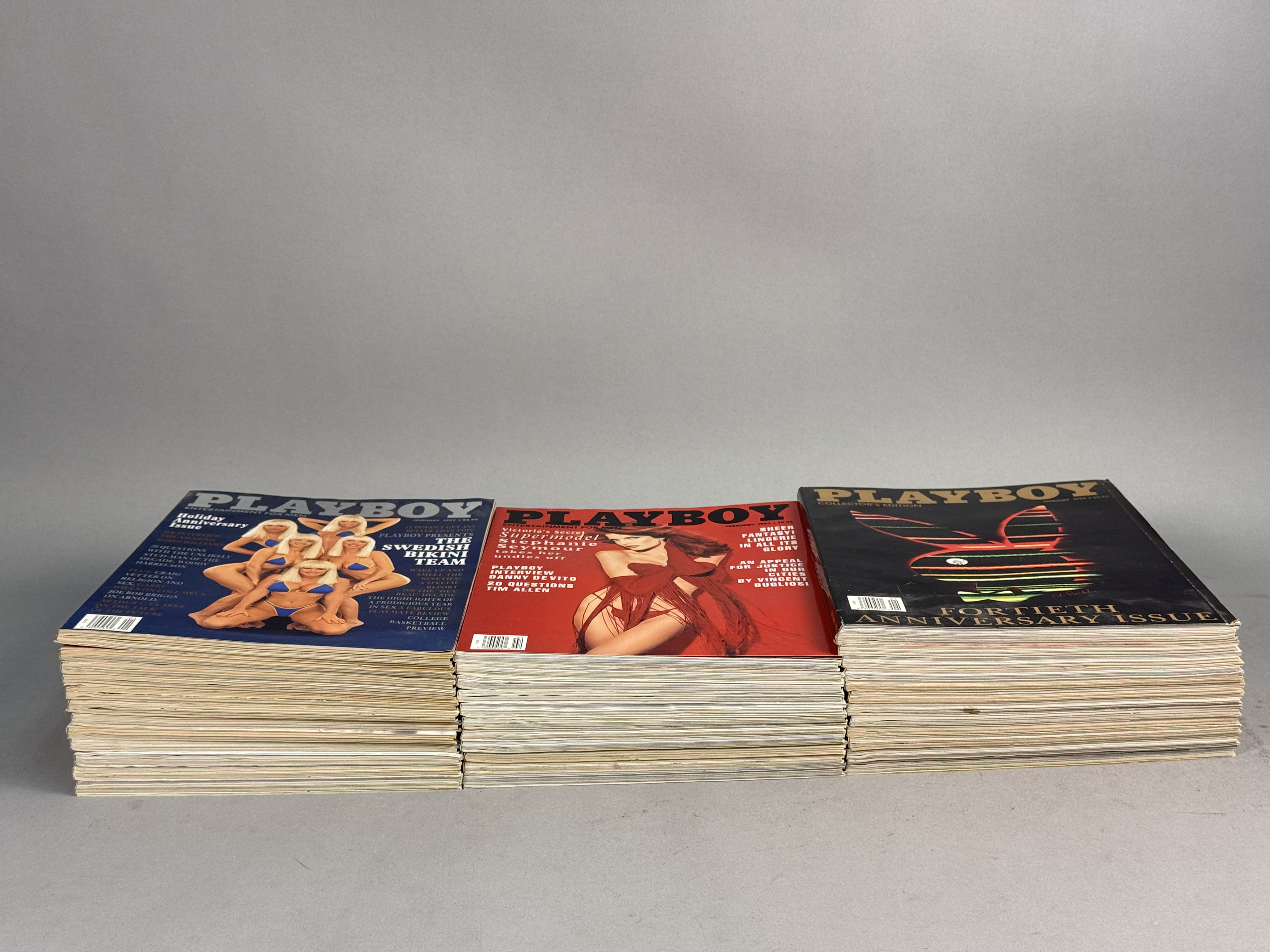 Thirty-Five Playboy Magazines 1992-1994