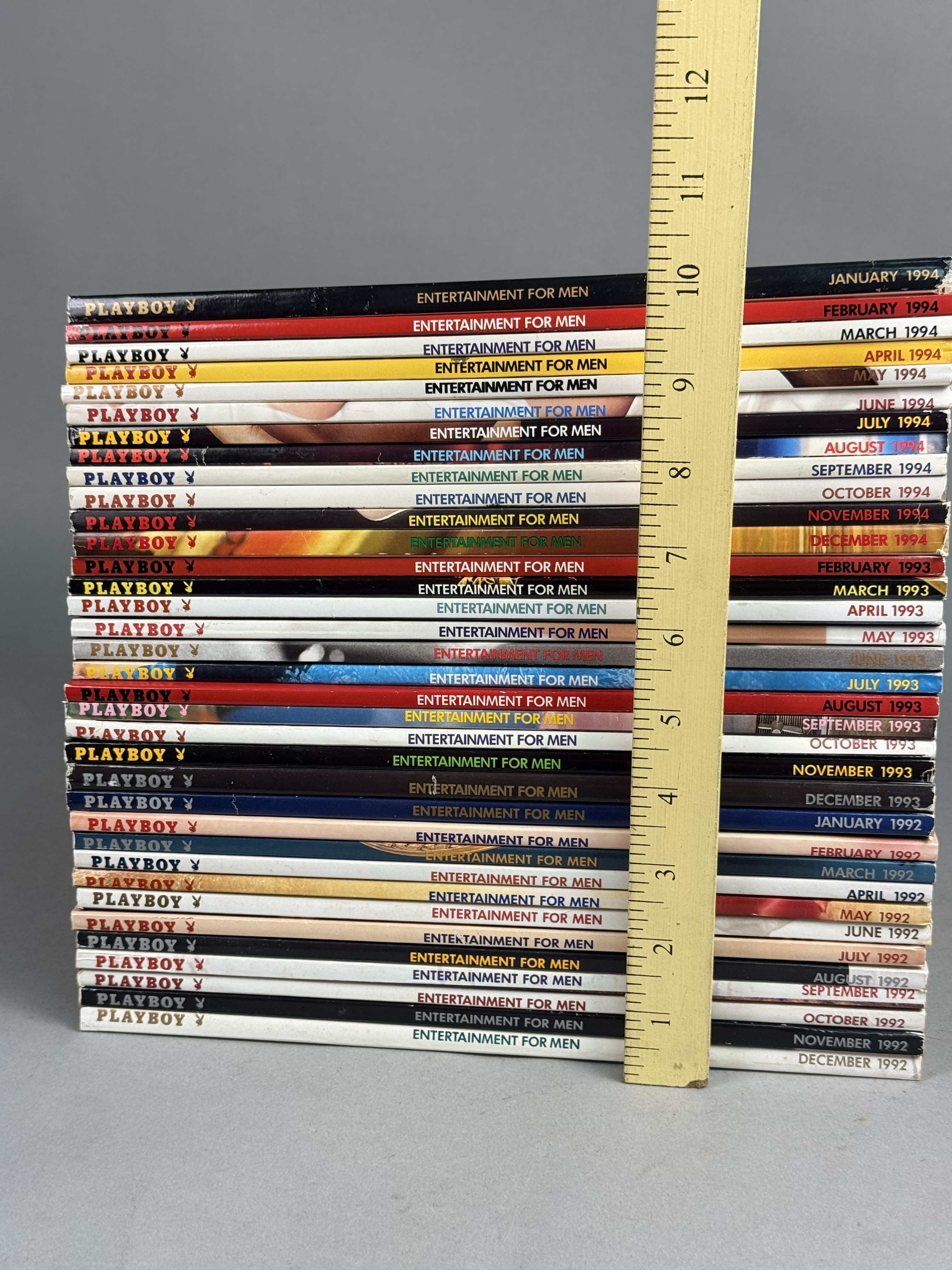 Thirty-Five Playboy Magazines 1992-1994