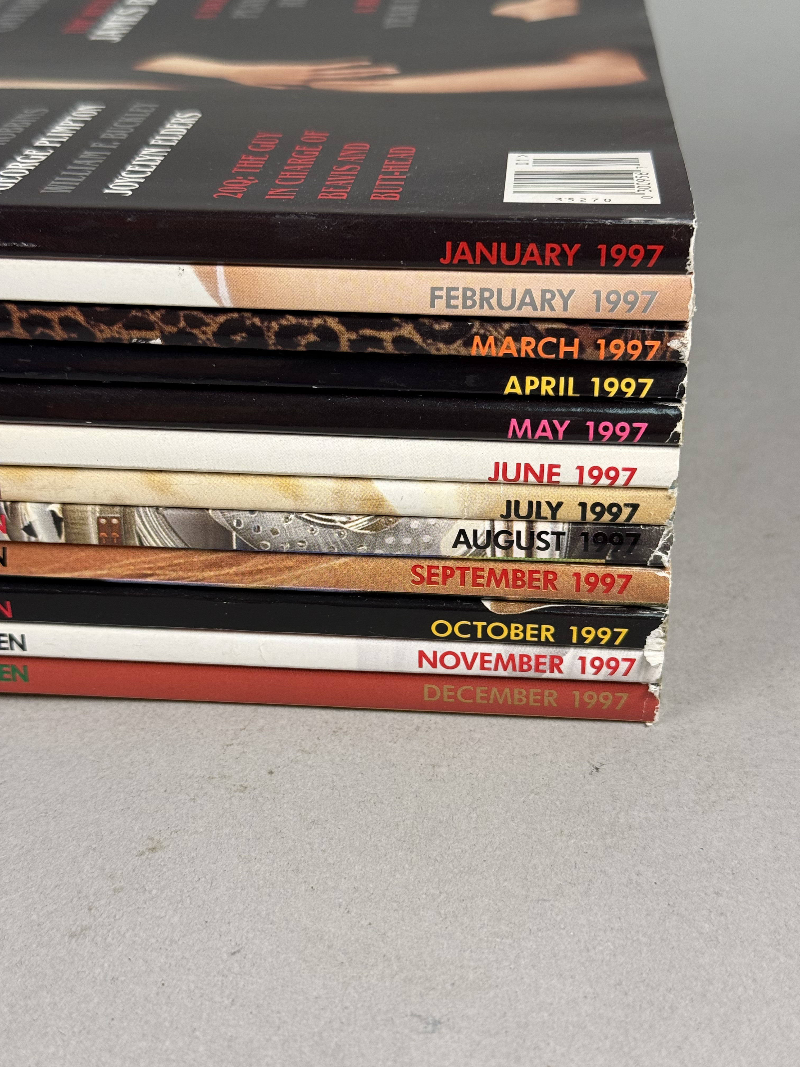 Thirty-Five Playboy Magazines 1995-1997