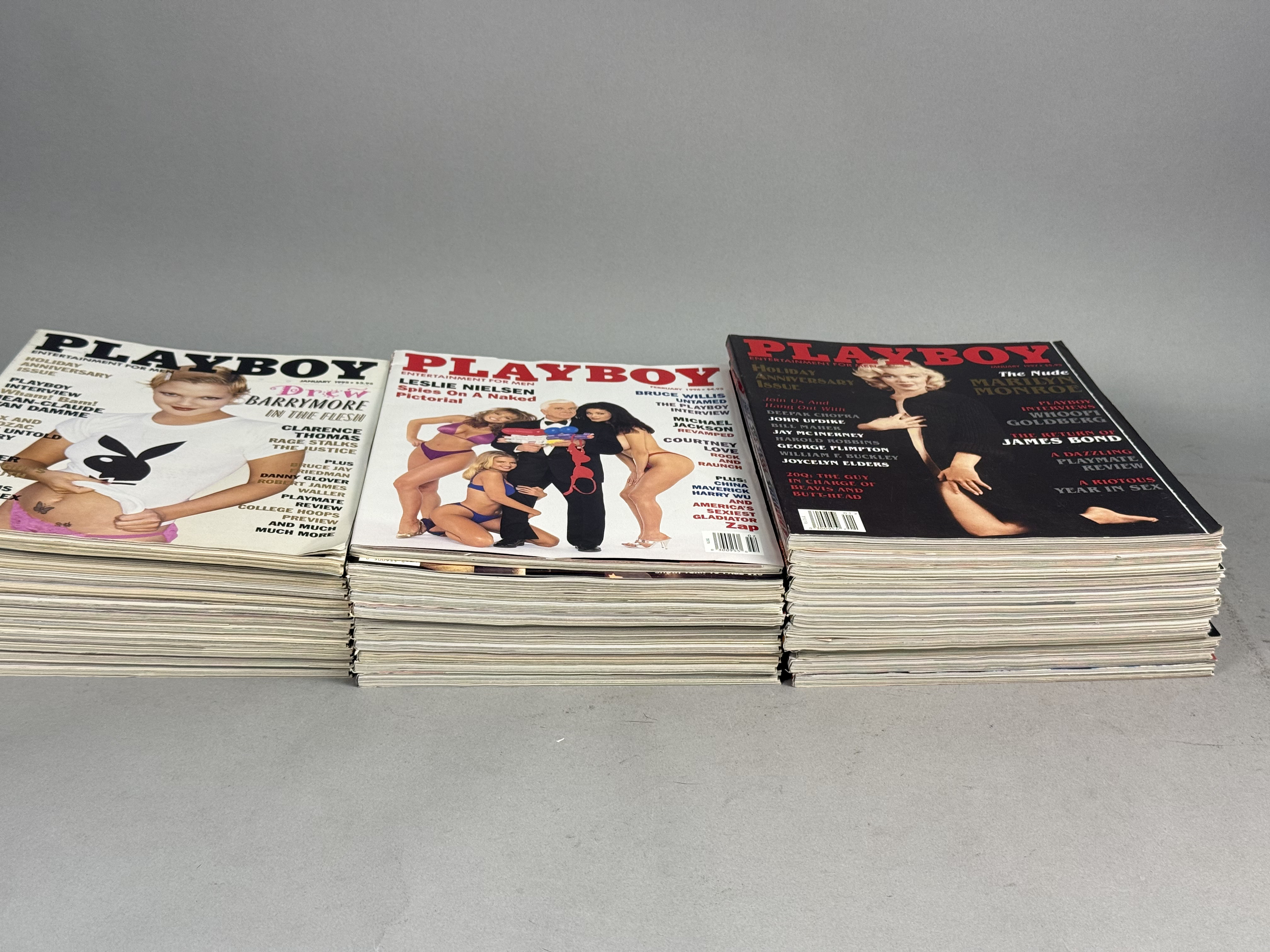 Thirty-Five Playboy Magazines 1995-1997