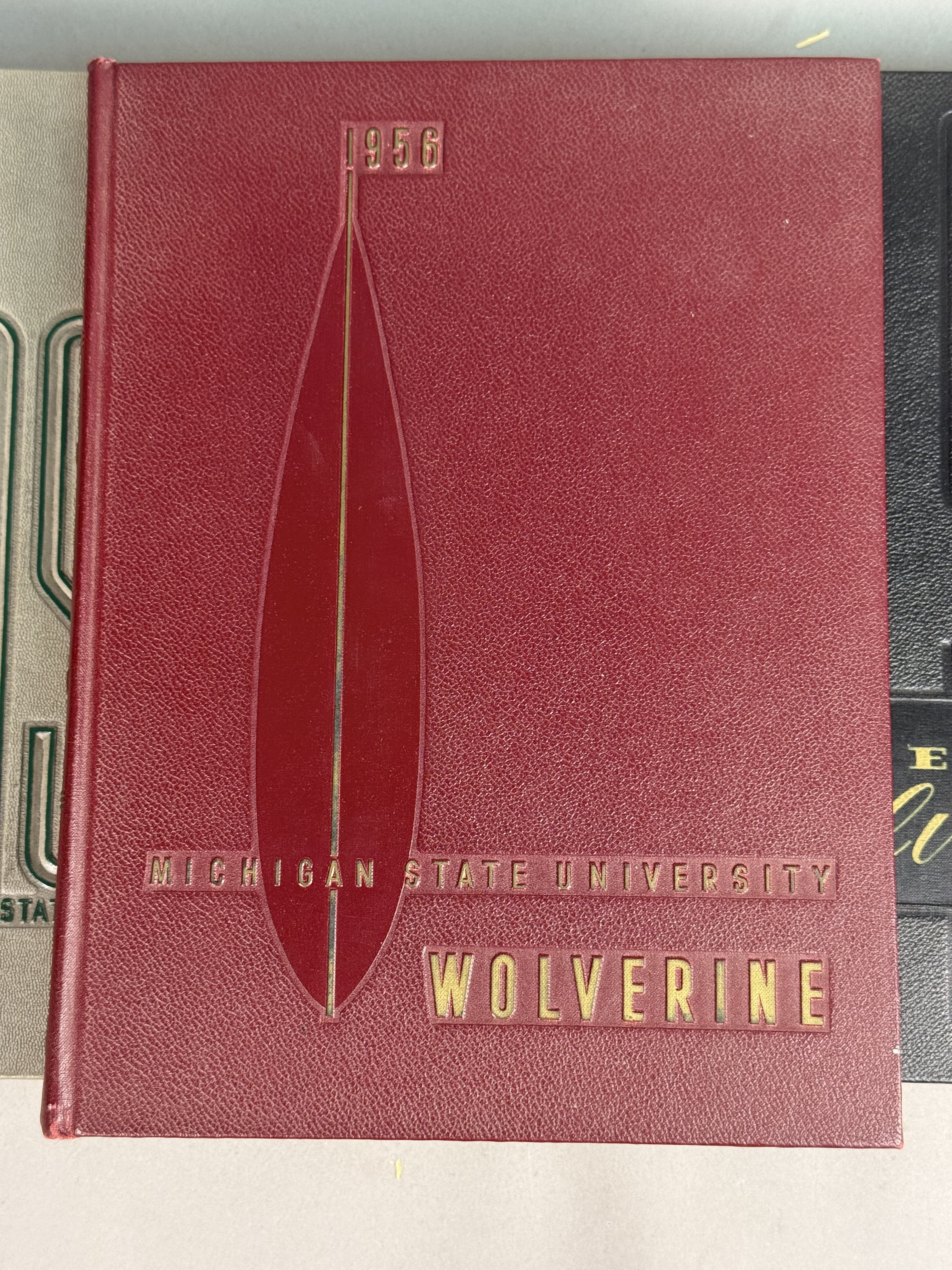 Three Michigan State Wolverine Yearbooks 1954-56