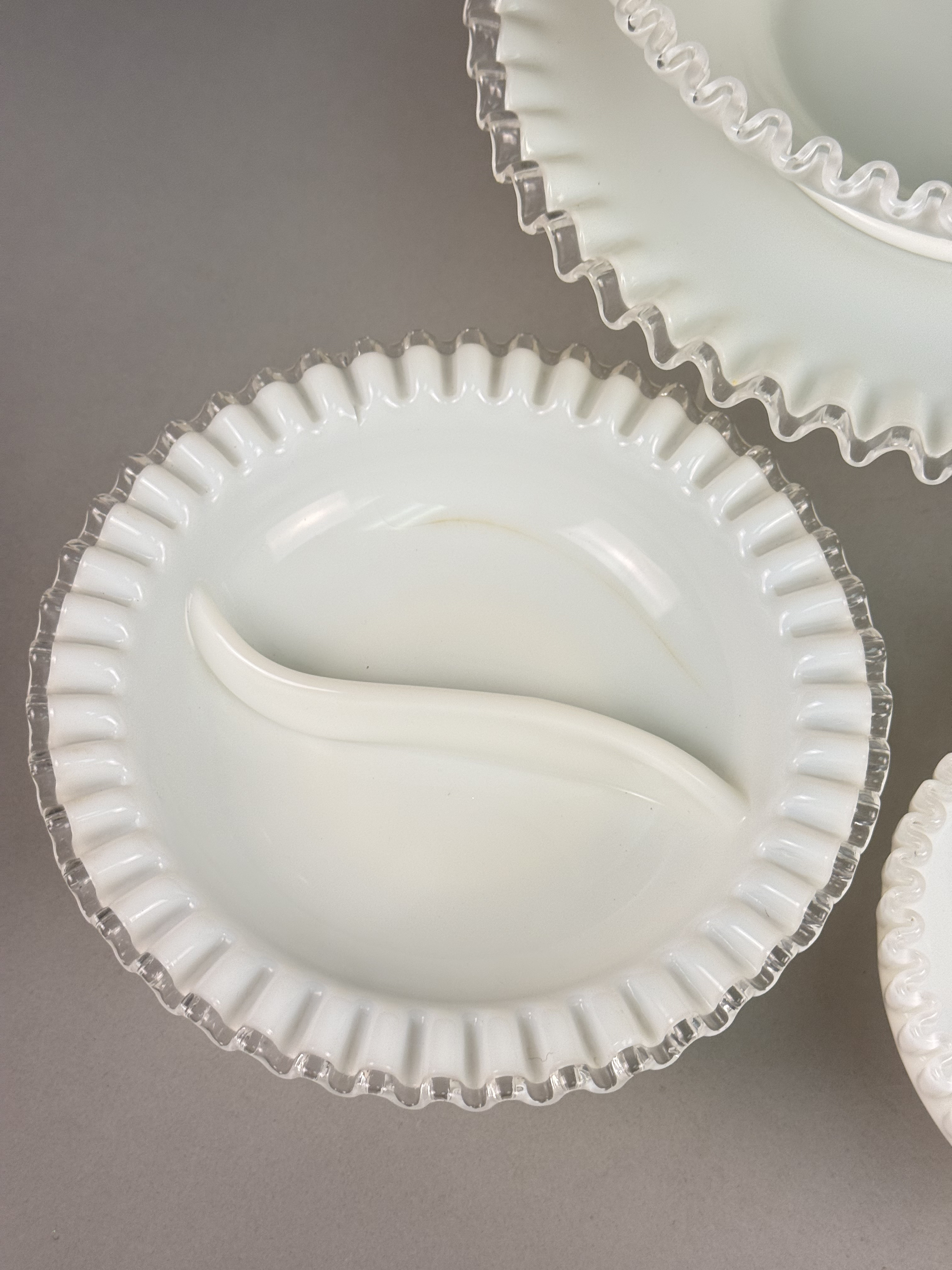 Fenton Silver Crest Milk Glass Collection