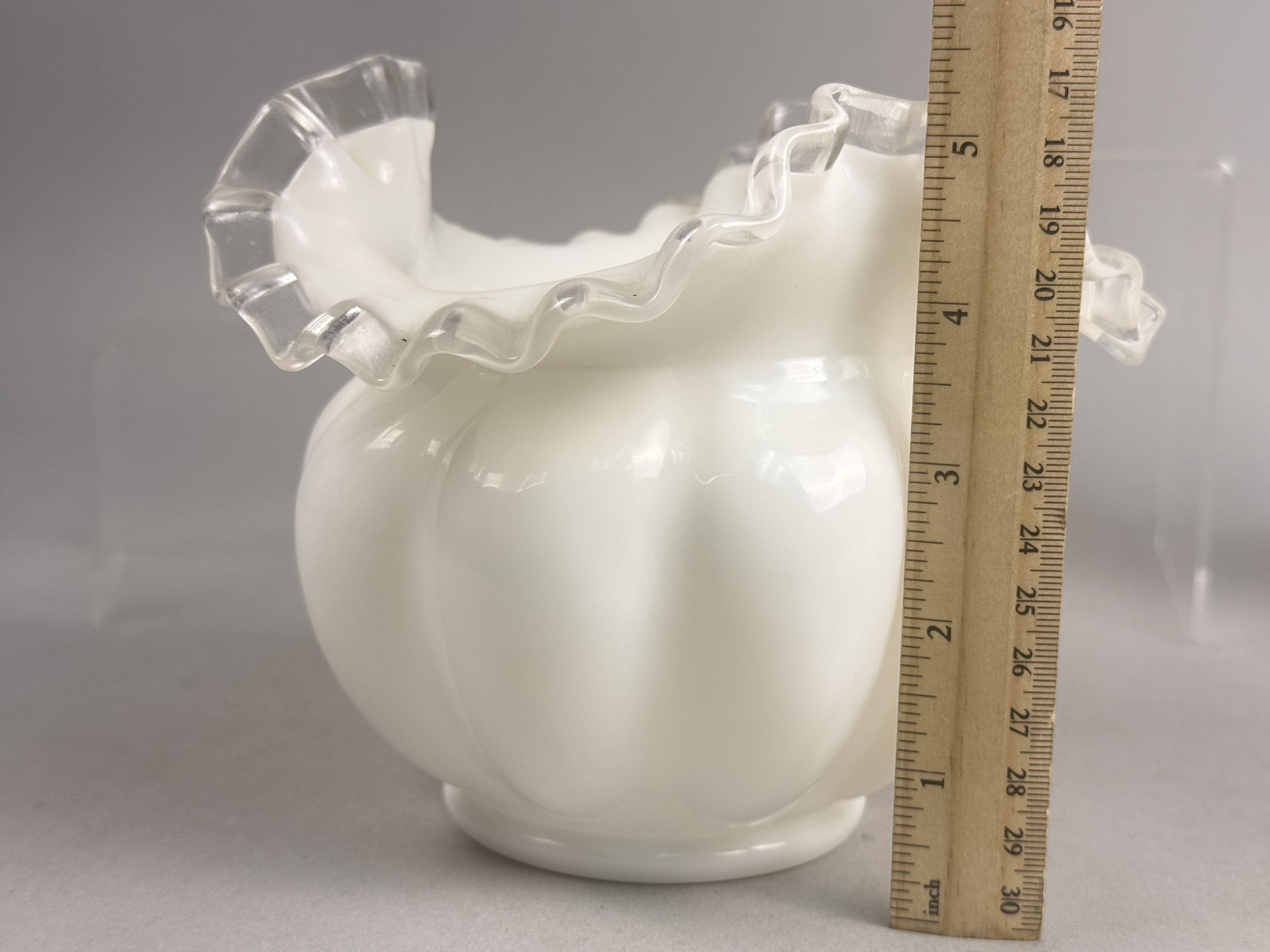 Fenton Silver Crest Milk Glass Set