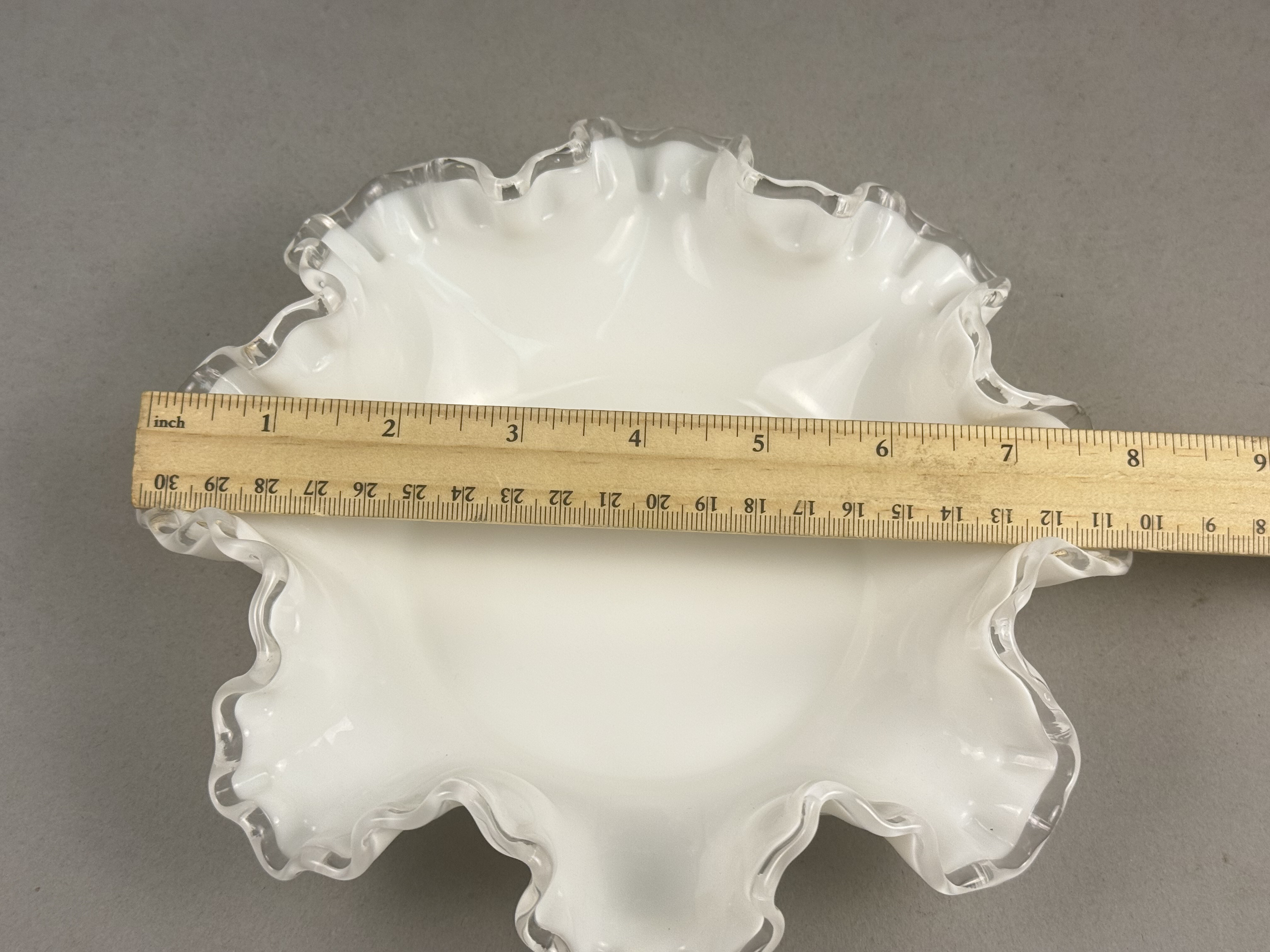 Fenton Silver Crest Milk Glass Set