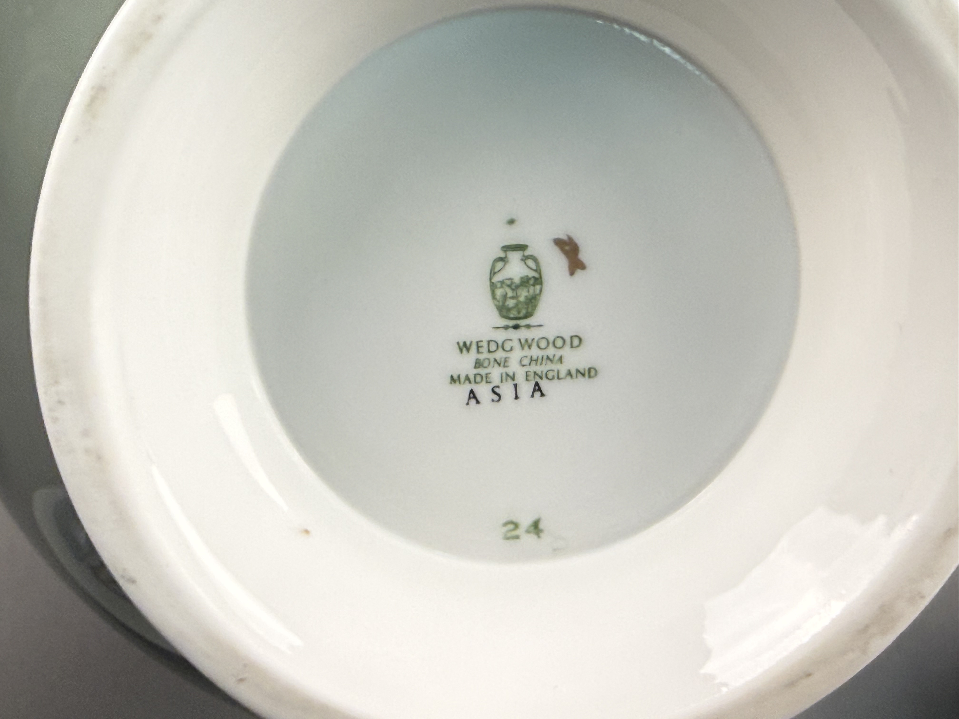 Wedgwood Asia Green Bone China Set