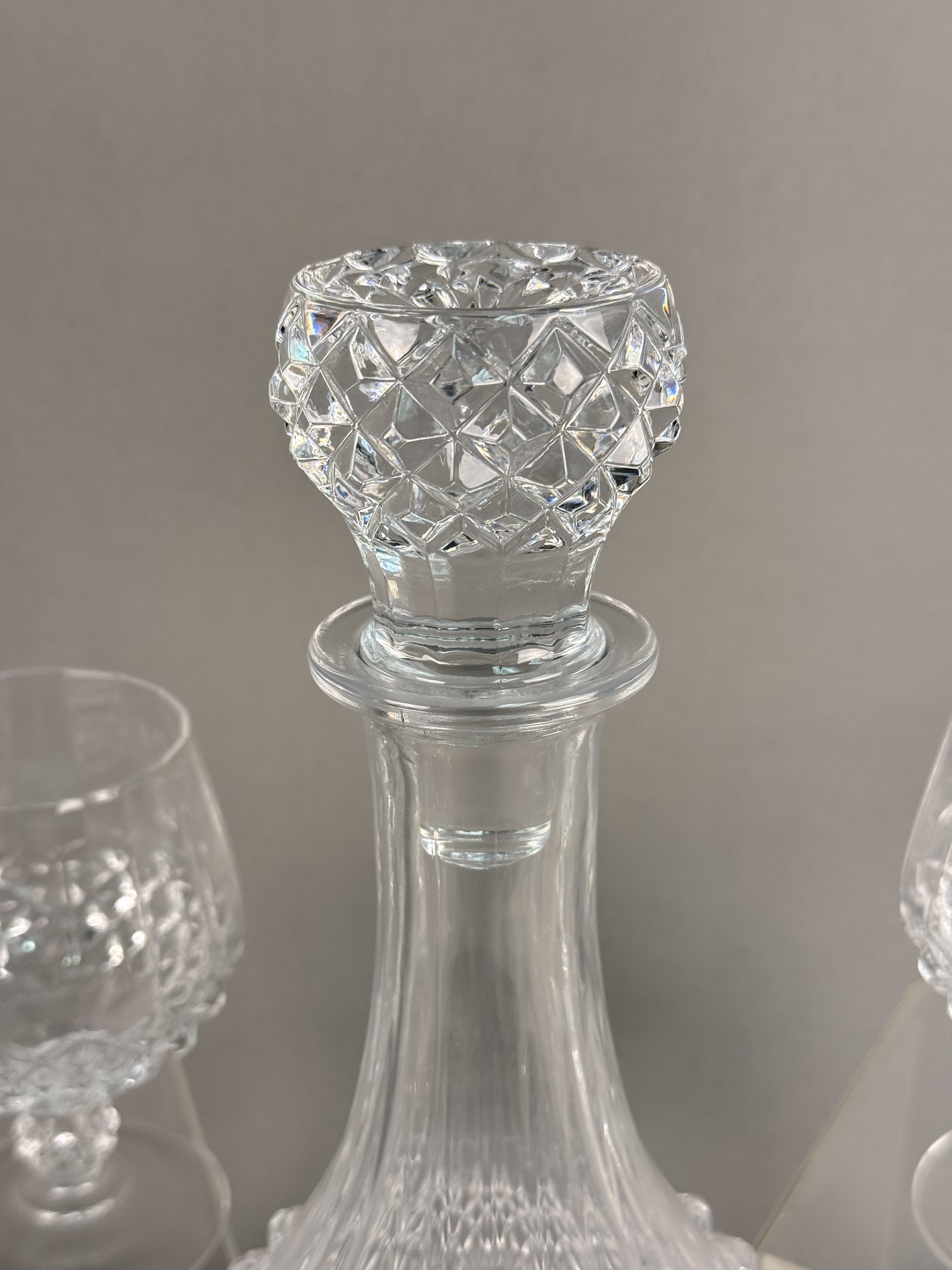 Cristal d'Arques Longchamp Decanter Set