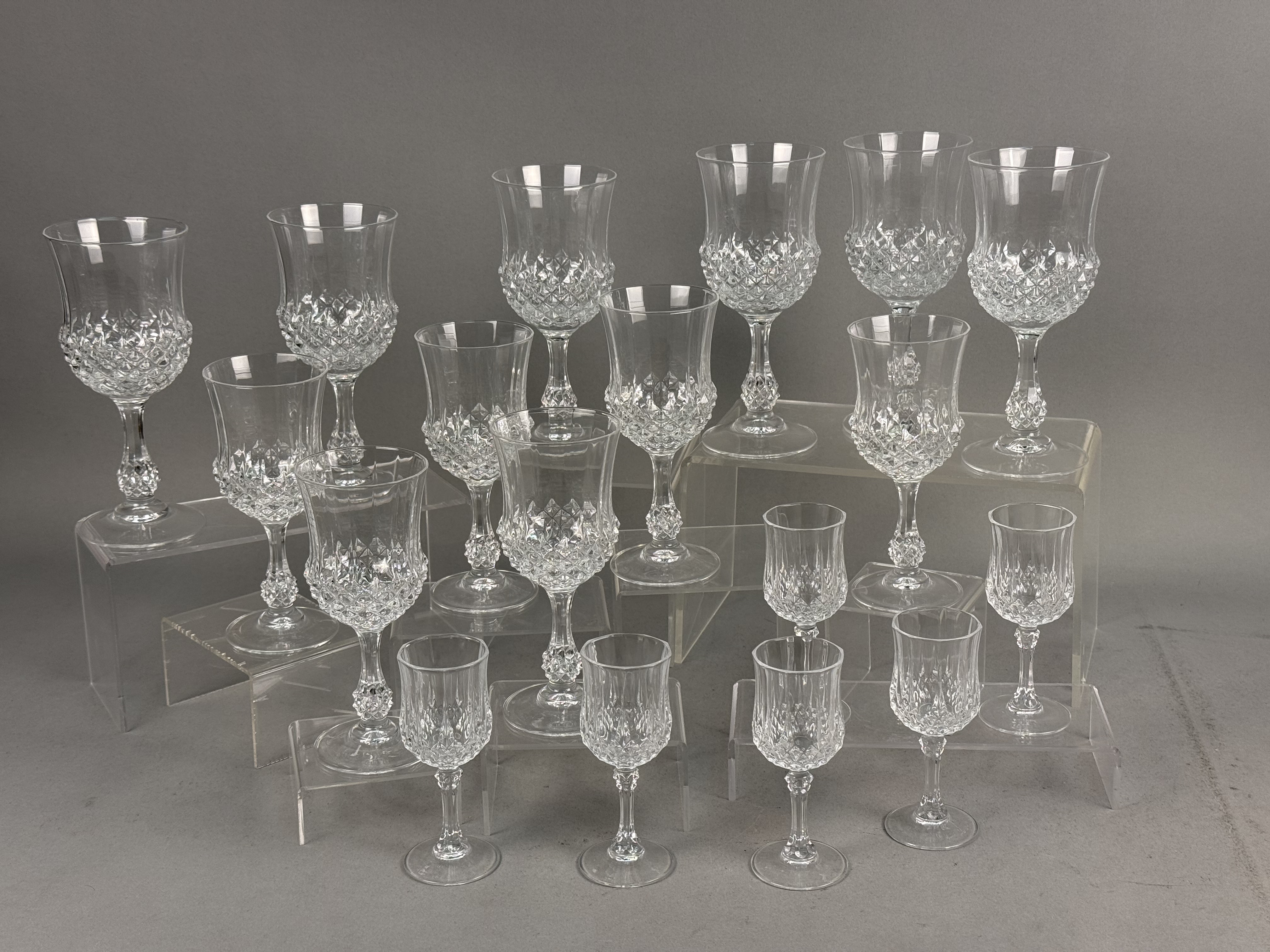 18-Piece Cristal d'Arques Longchamp Stemware