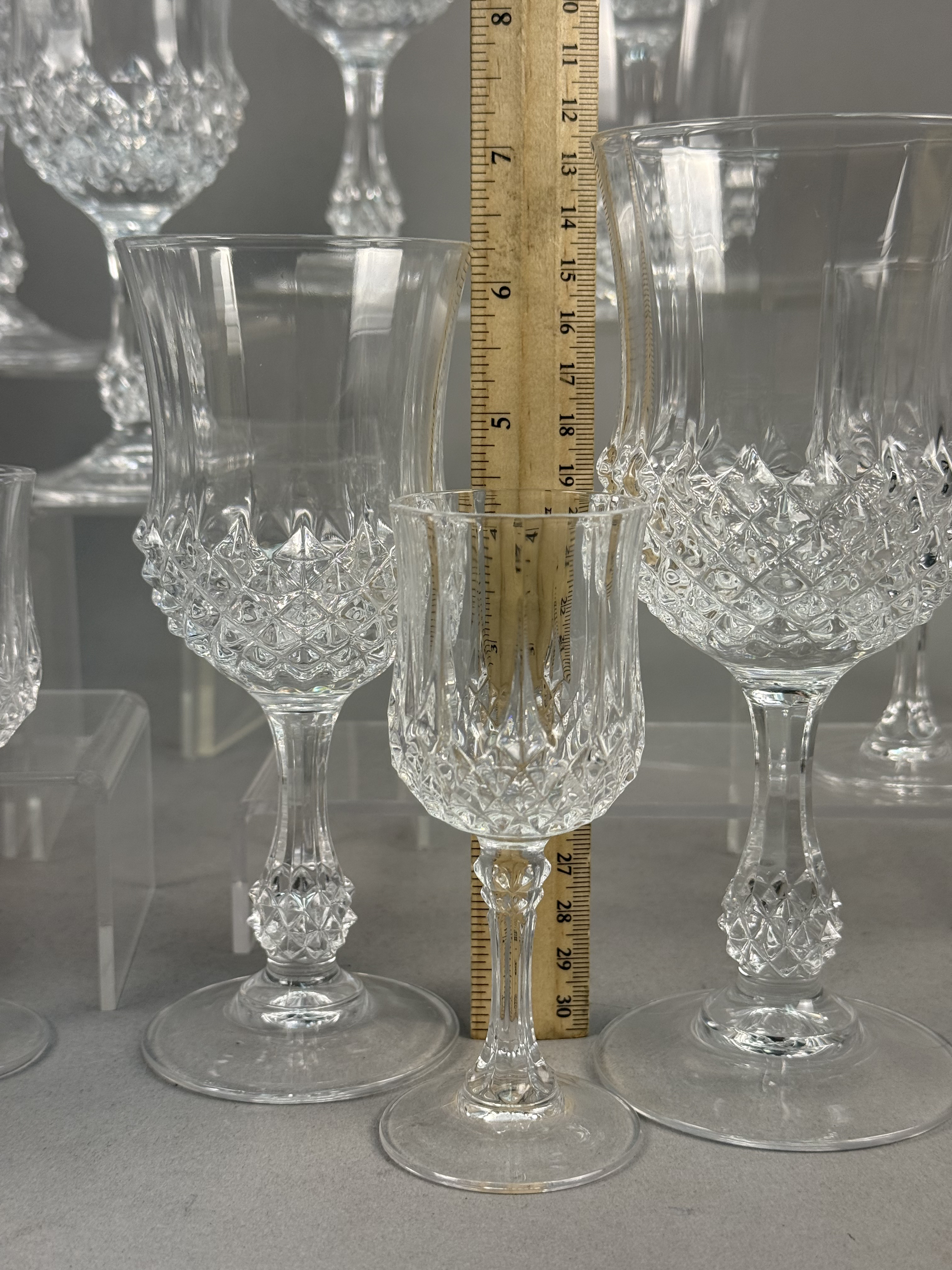 18-Piece Cristal d'Arques Longchamp Stemware