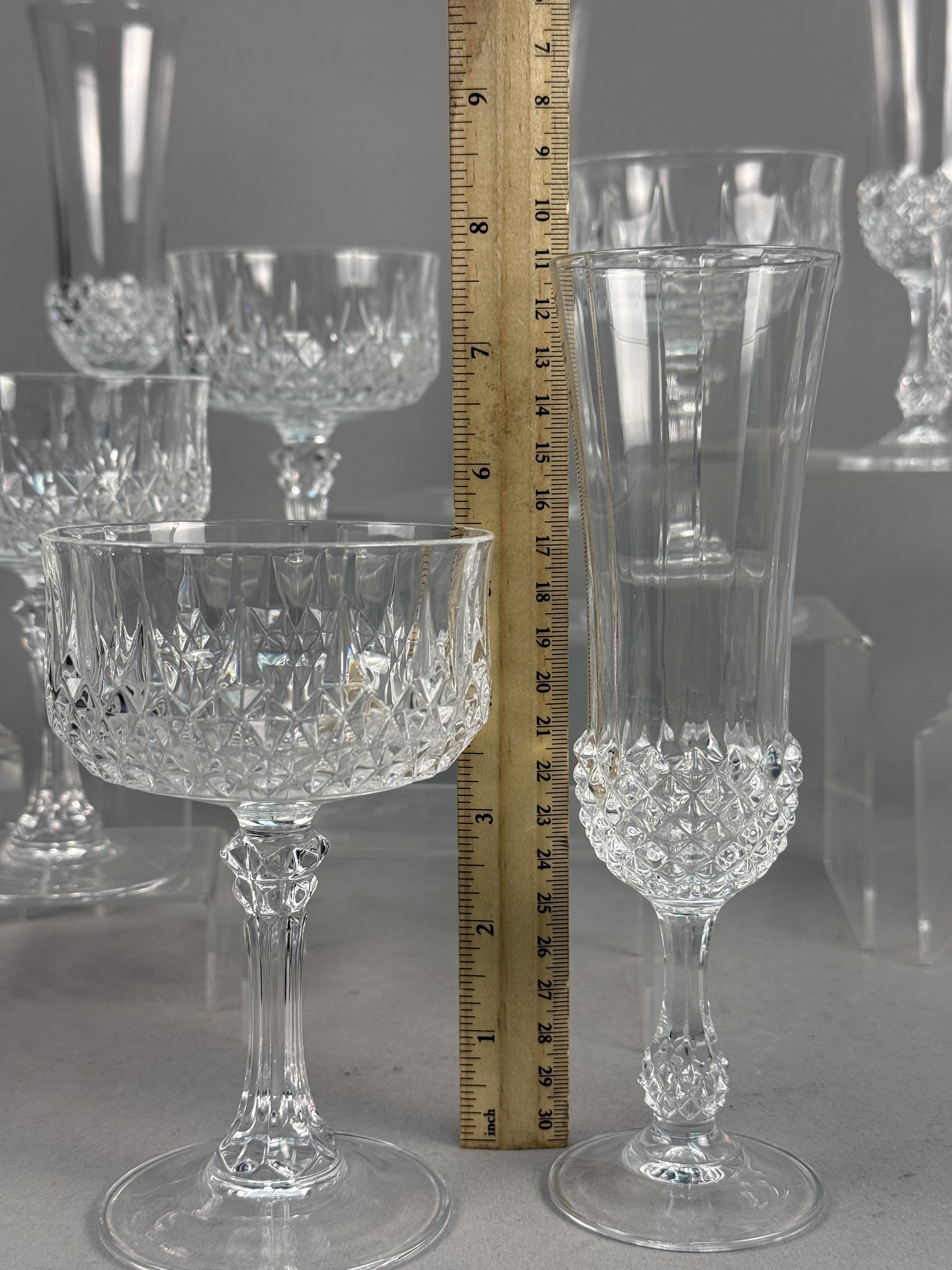 Cristal d'Arques Longchamp Stemmed Crystal Glasses