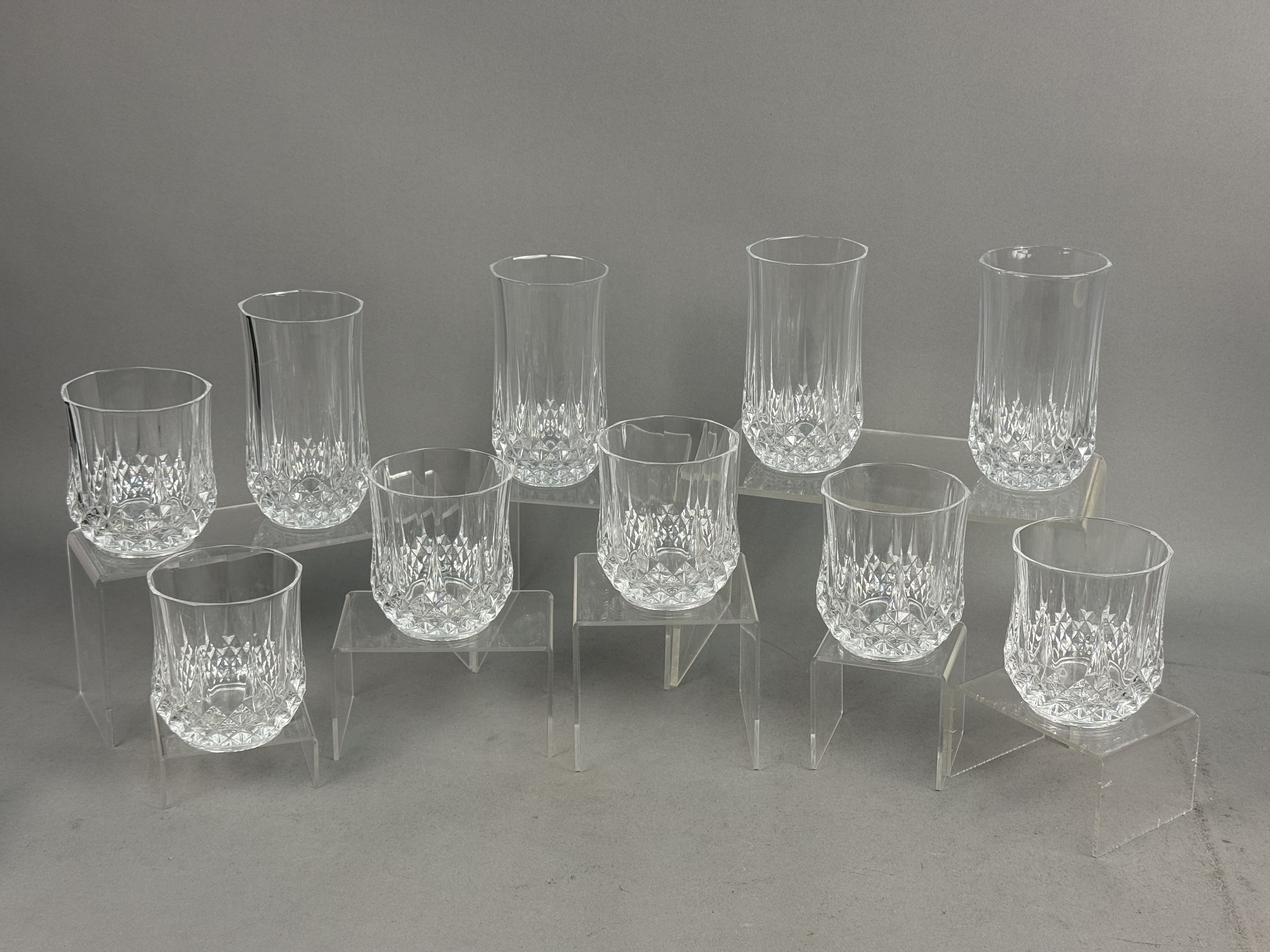Cristal d'Arques Longchamp Crystal Glassware Set