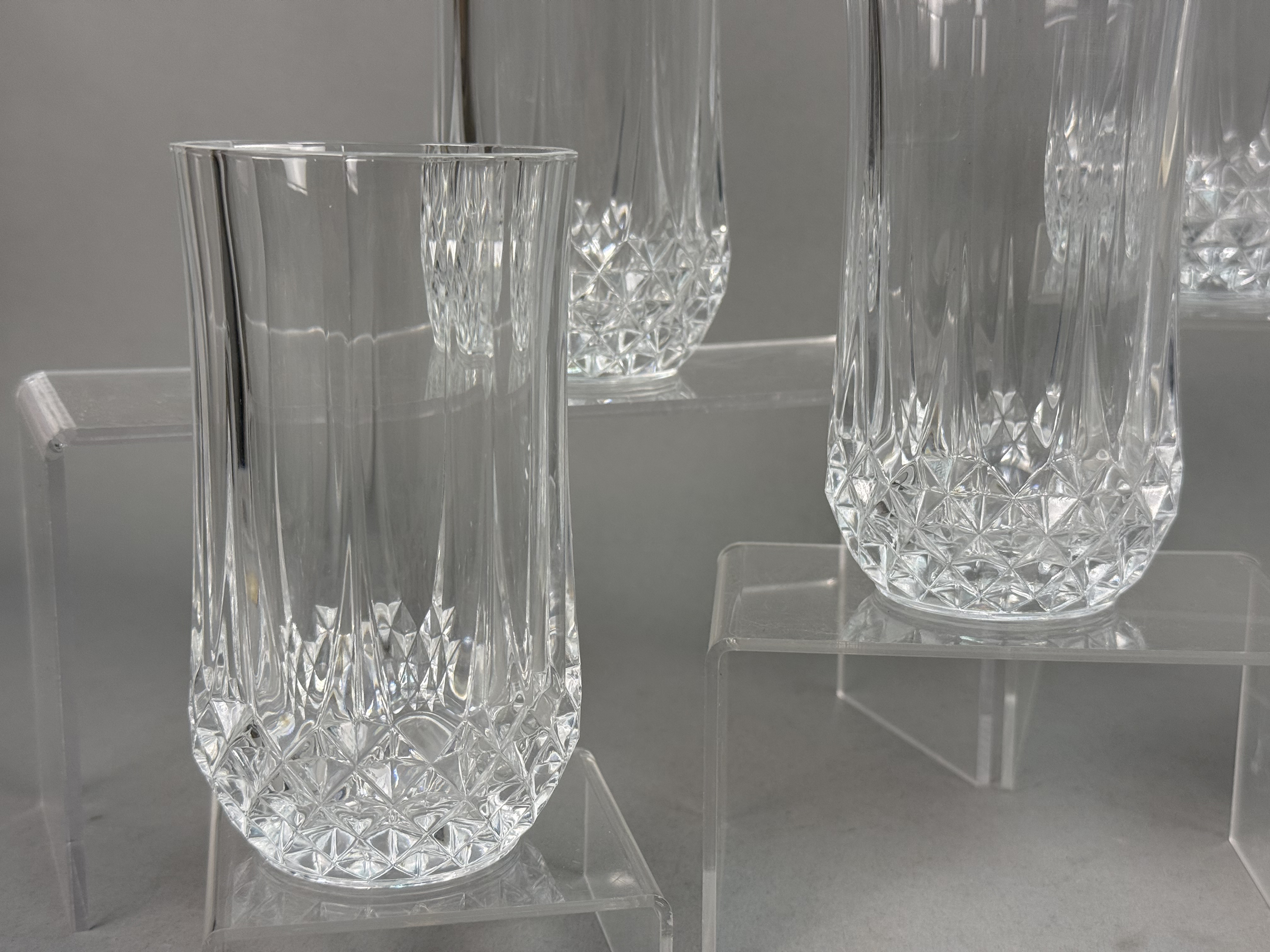 Set of Eight Cristal d'Arques Longchamp Glasses