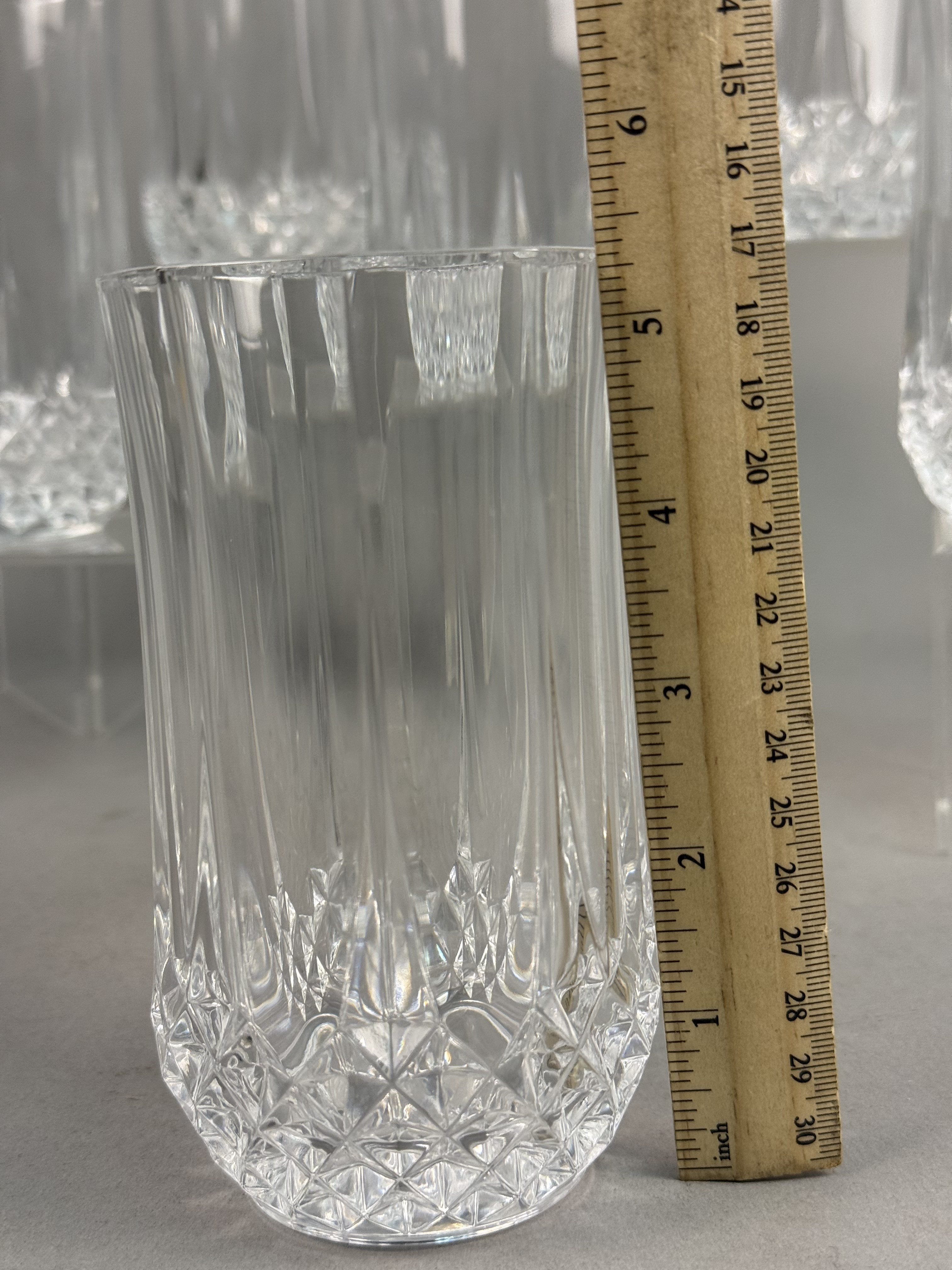 Set of Eight Cristal d'Arques Longchamp Glasses