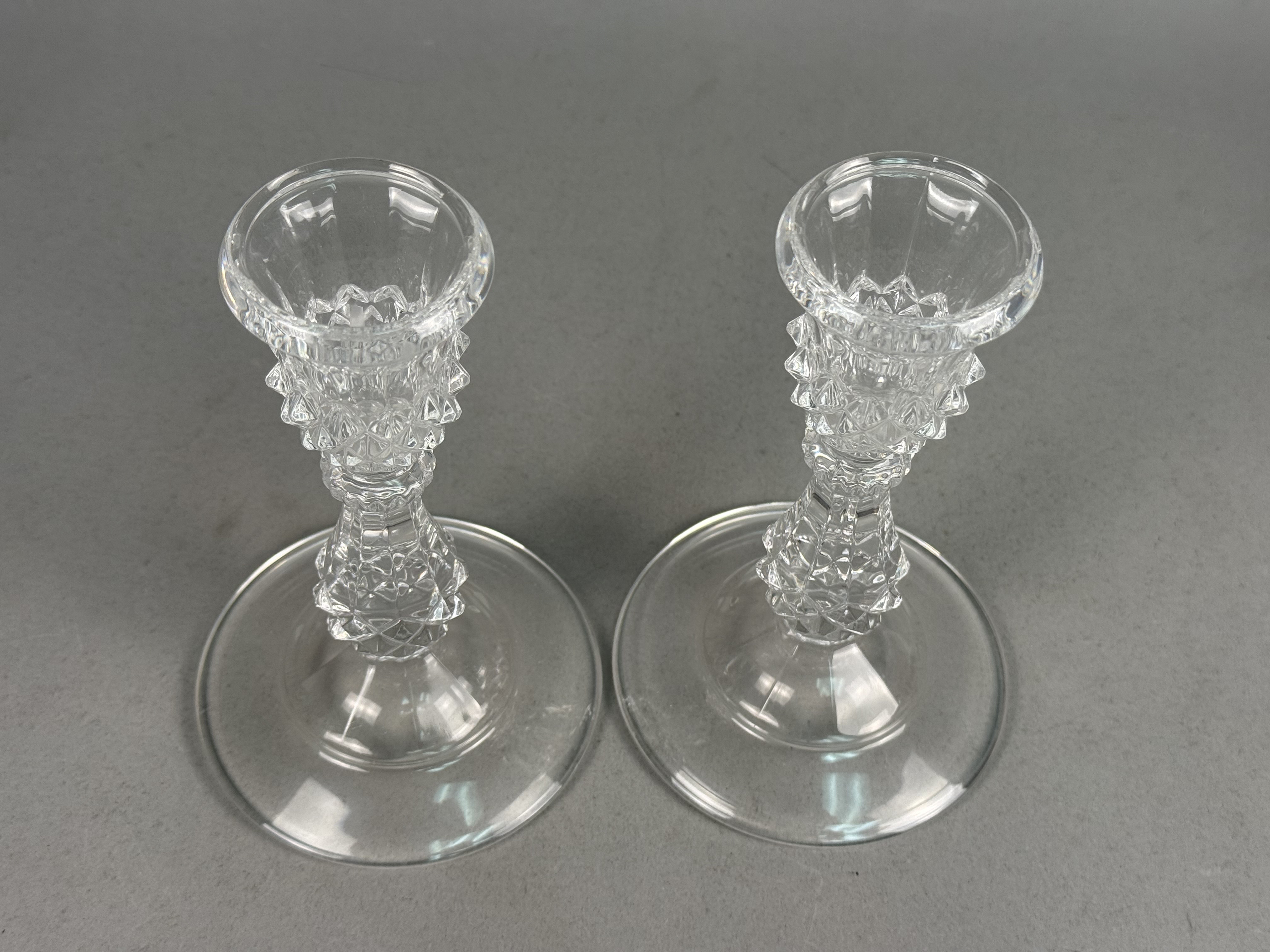 Cristal d'Arques Longchamp Crystal Candlesticks