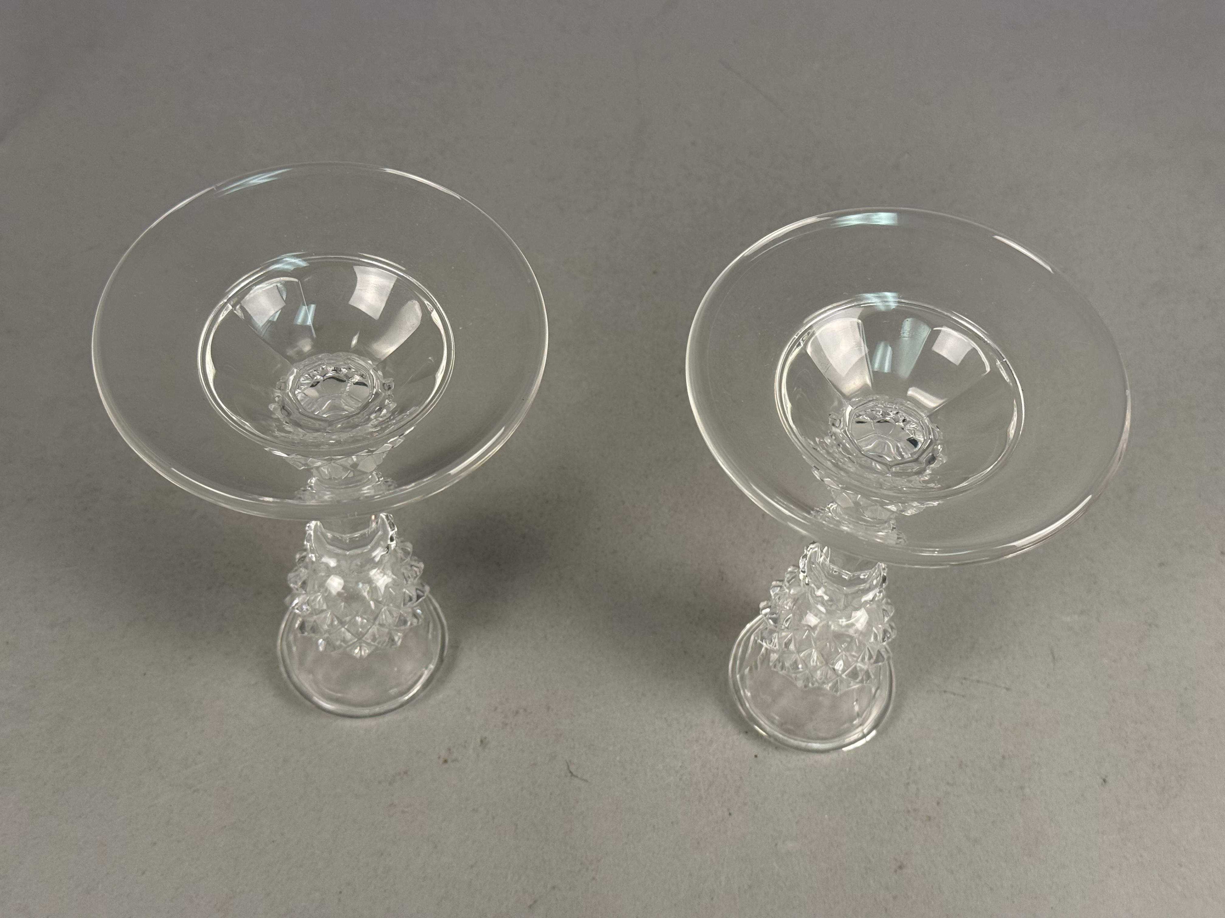 Cristal d'Arques Longchamp Crystal Candlesticks