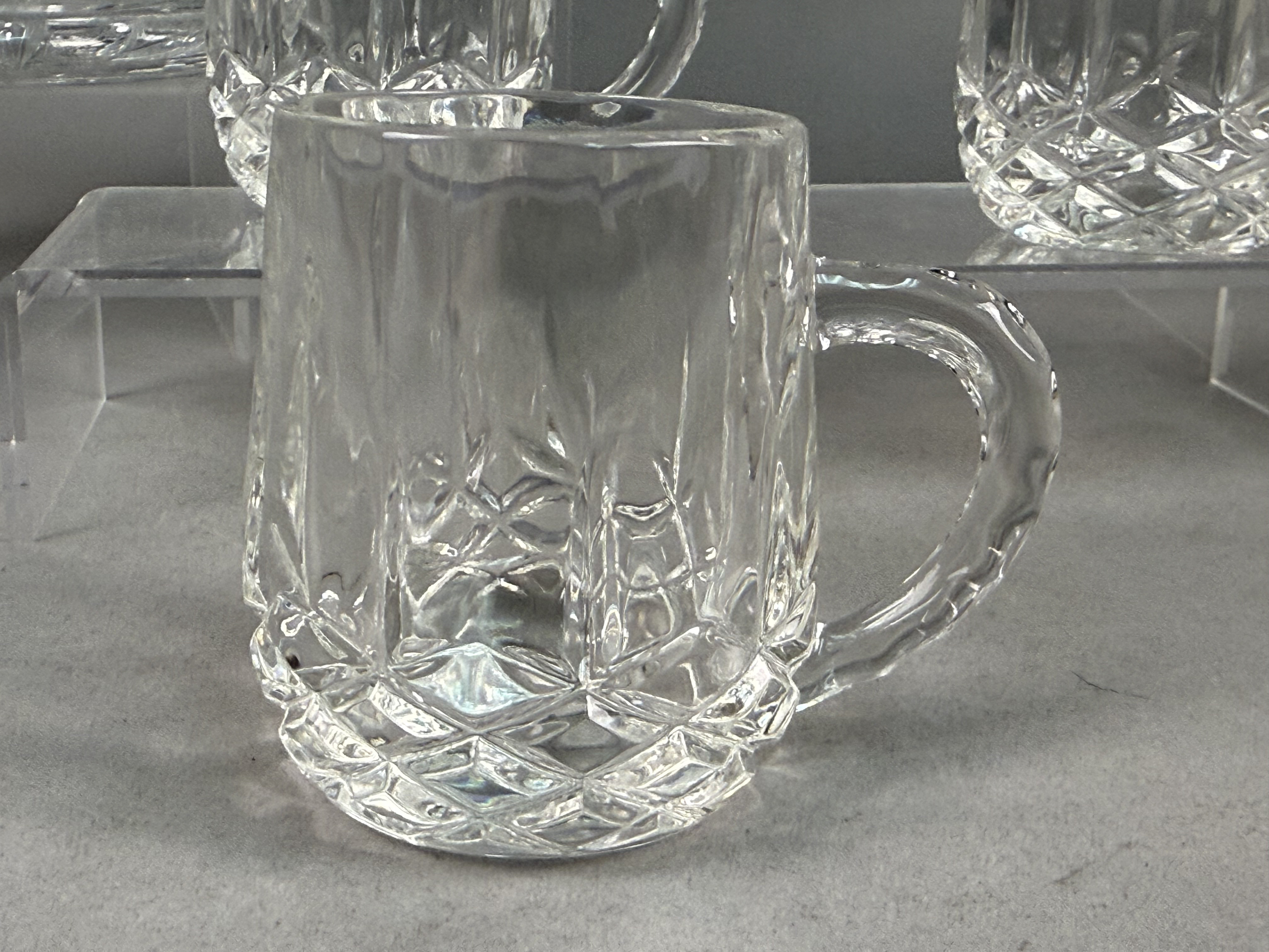Ten Piece Pressed Glass Beverage Set